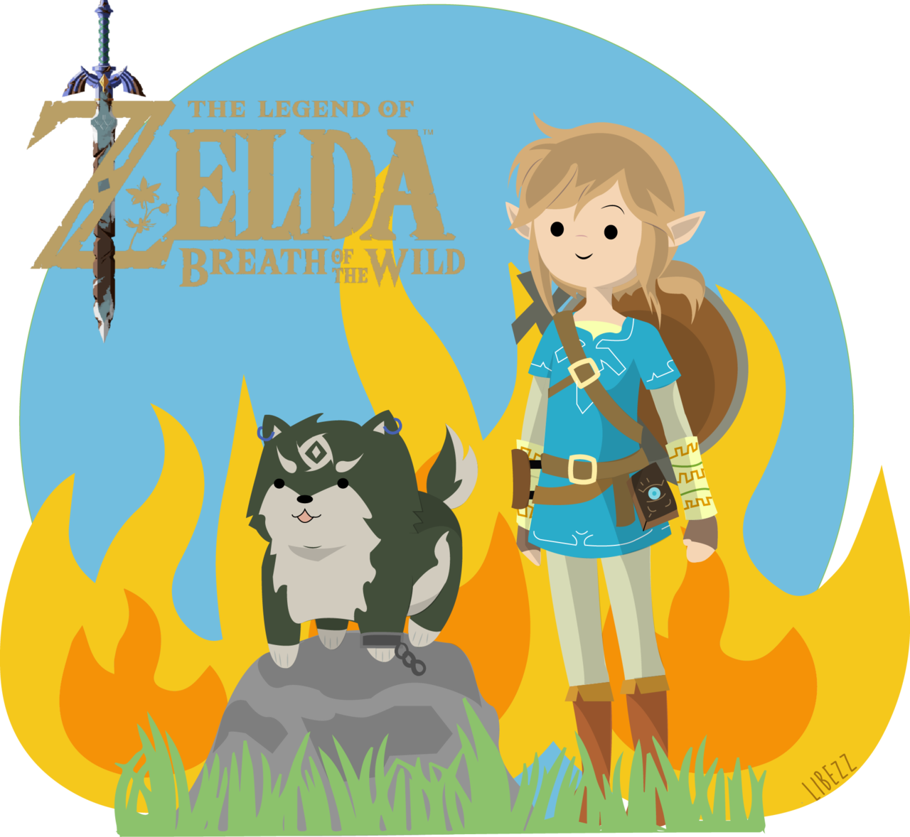 Kun 19 dage tilbage til Legend of Zelda - Botw Link med Wolf Link, HD PNG Download Wallpapers