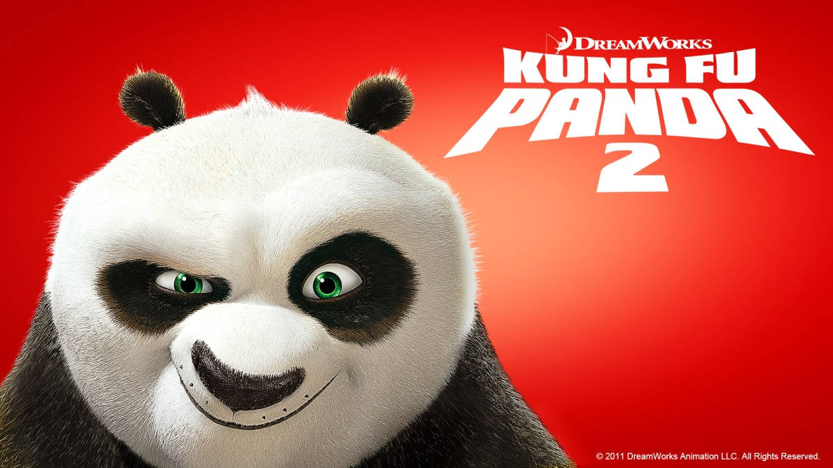 Kung Fu Panda 2 Rød Baggrund — Panda Wallpapers