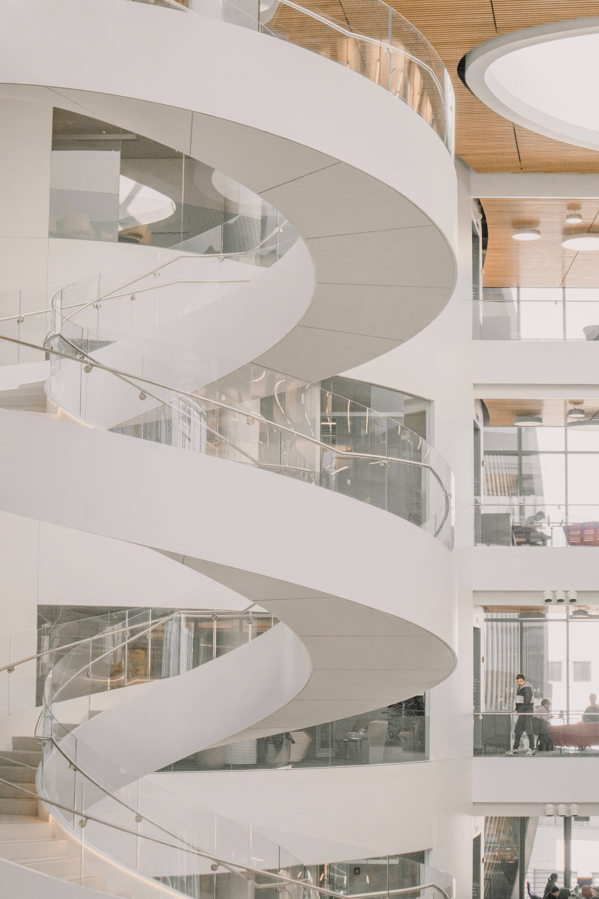 Kunstnerisk optagelse af Northeastern University trappe Wallpapers