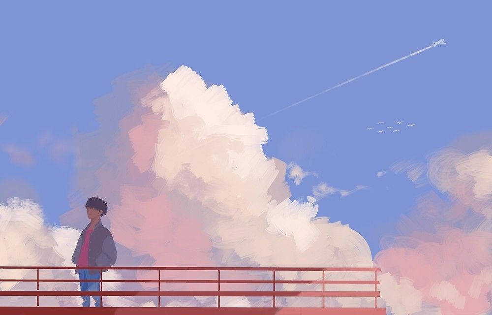 Kunstværk baseret på J-Hope Airplane Wallpapers