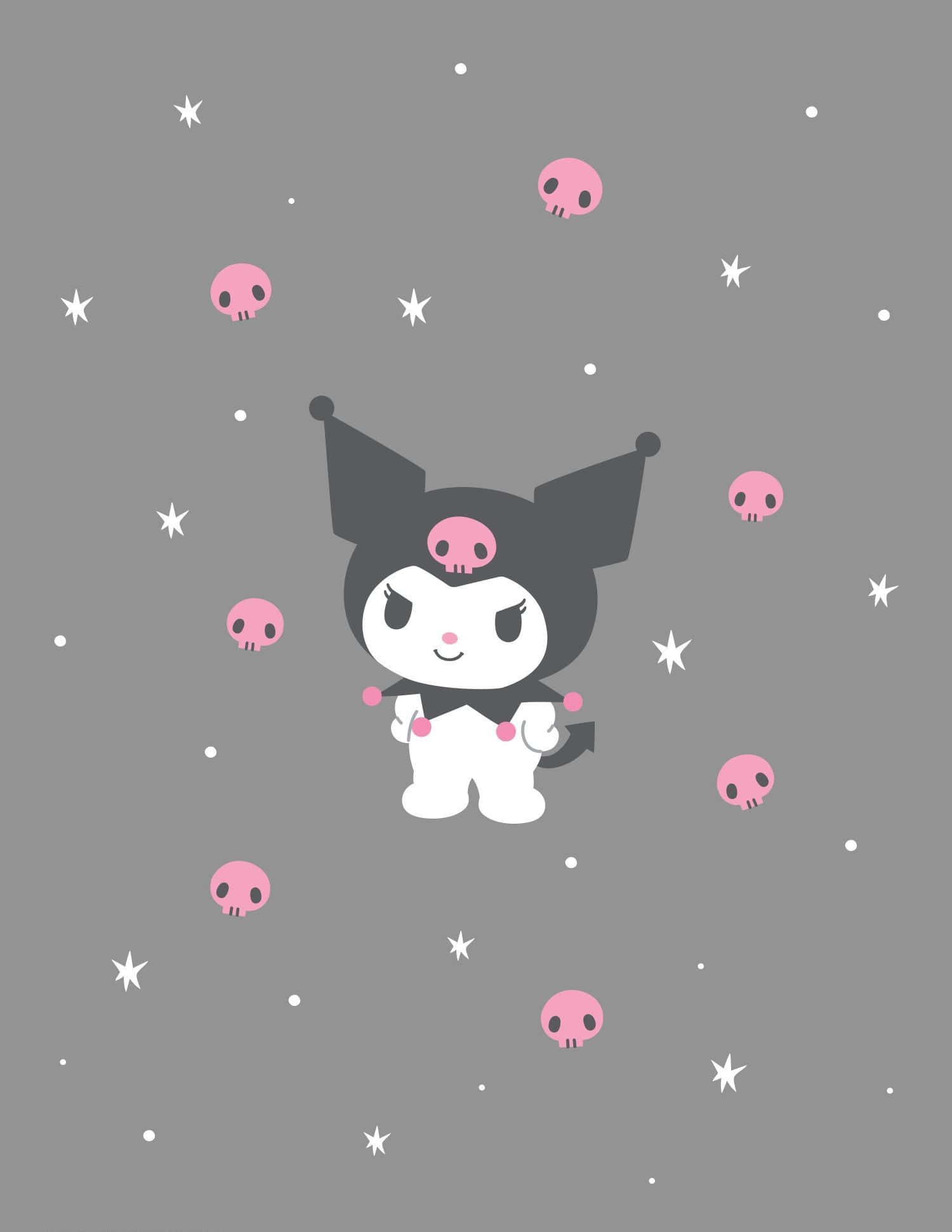 Kuromi iPhone Kranier Stjerner Wallpapers