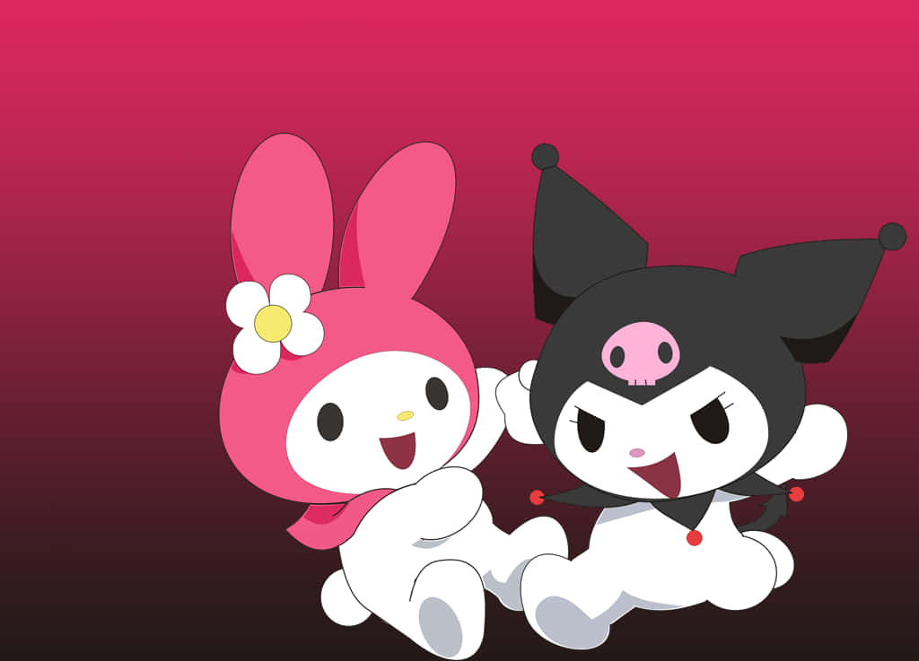 Kuromi og My Melody skrivebordsbaggrund Wallpapers