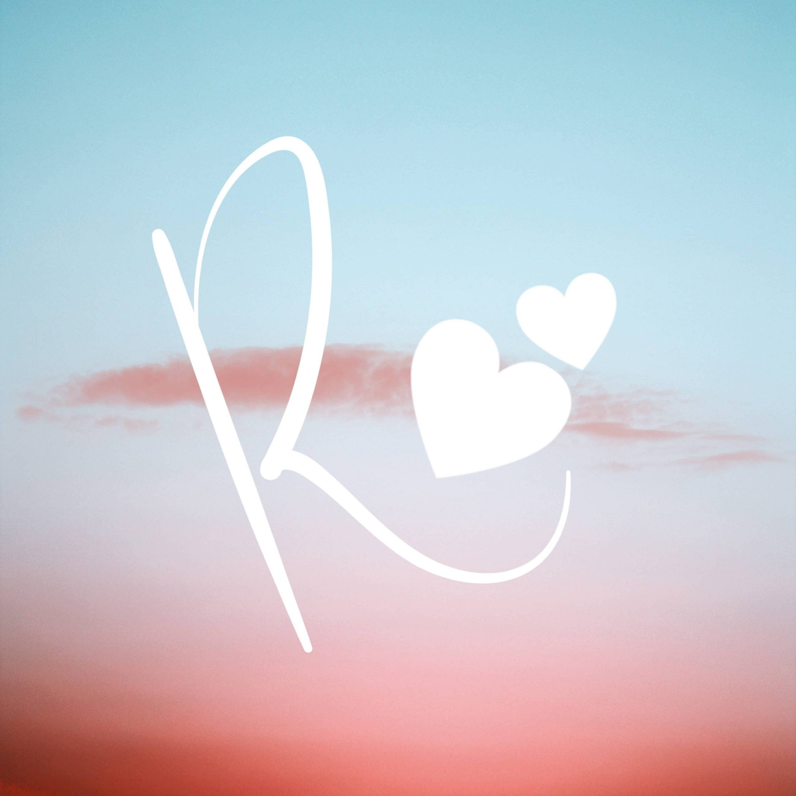 Kursivt R-navn solnedgang Wallpapers