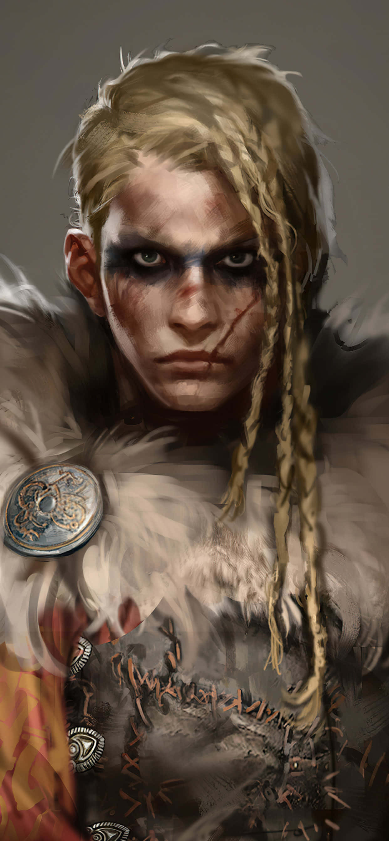 Kvindelig Viking Eivor iPhone Xs Max Assassin's Creed Valhalla Baggrund Wallpapers