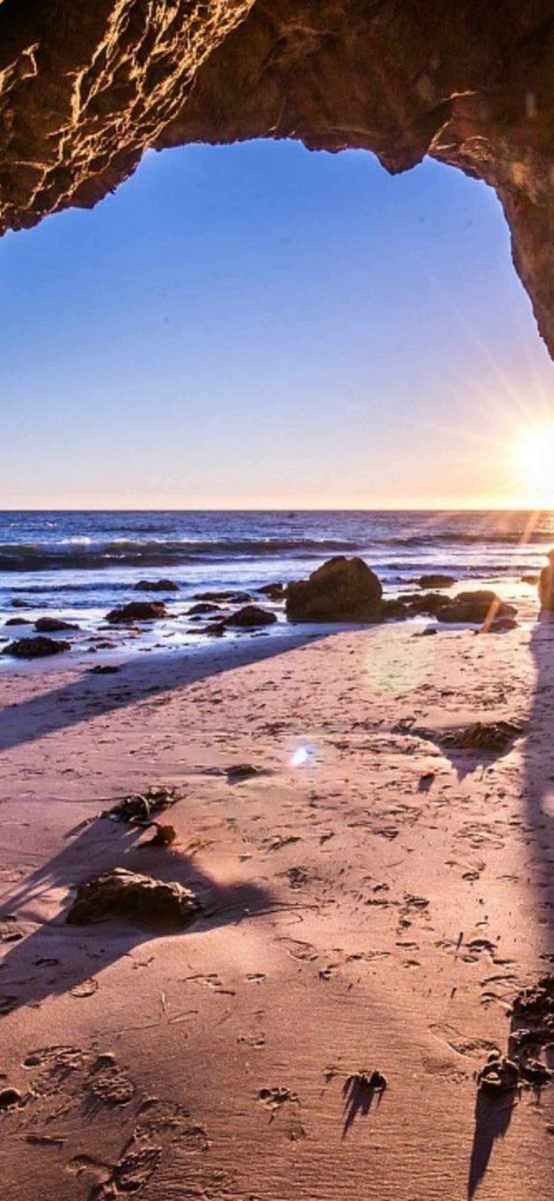 Kyststemning i iPhone Xs Malibu Wallpapers