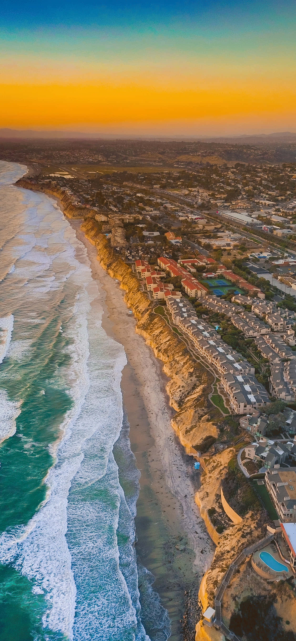 Kyststrand i San Diego iPhone Wallpapers