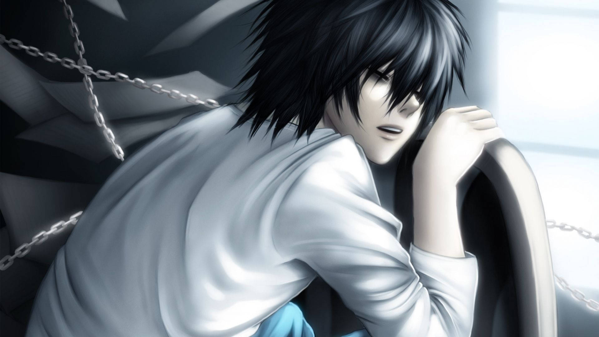 L Lawliet sover i fredelig ensomhed Wallpapers