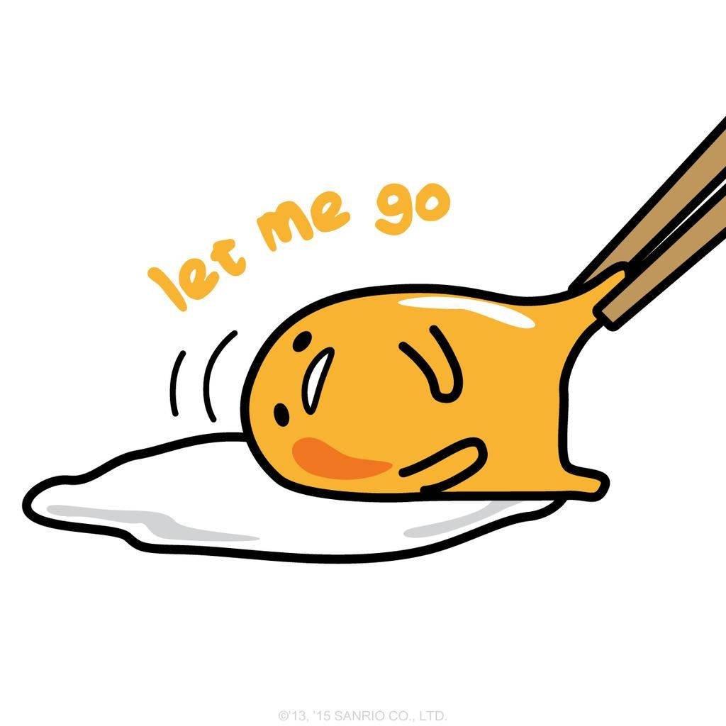 Lad mig gå af Gudetama æstetik Wallpapers