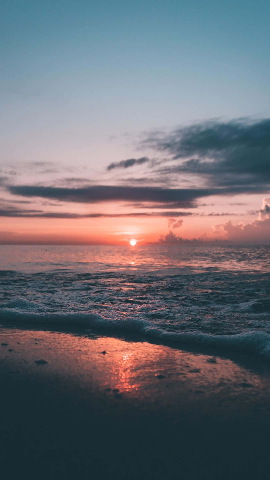 Lad skønheden fra en strand solnedgang tage dig væk Wallpapers