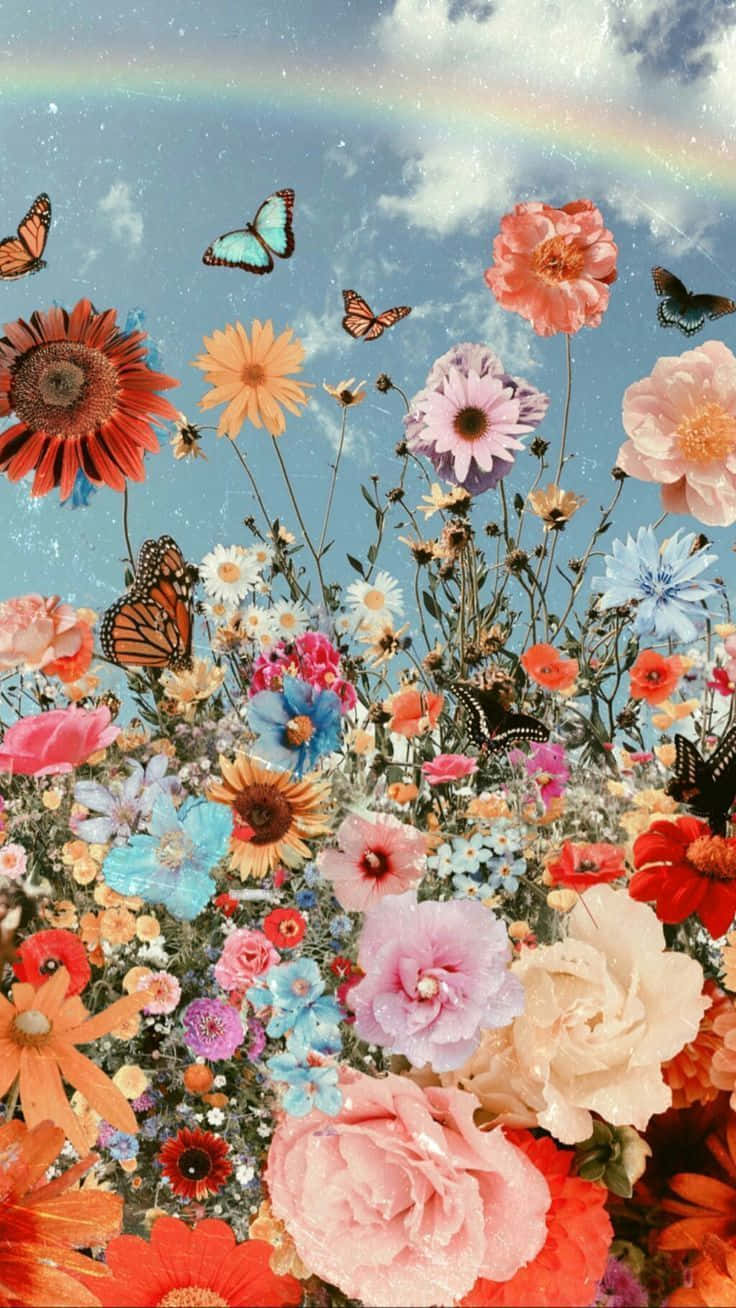 Lad traditionel, livlig blomsterskønhed bringe glæde til dit rum. Wallpapers