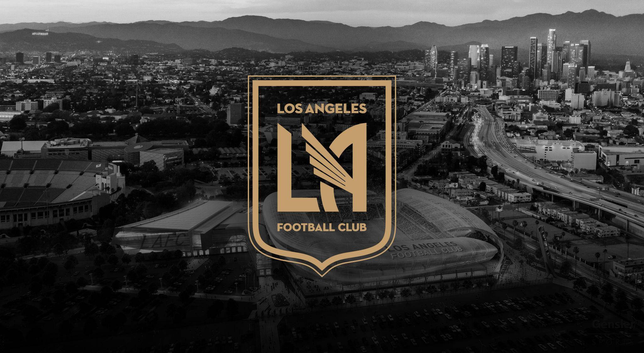 LAFC-logo med sort-hvid by Wallpapers