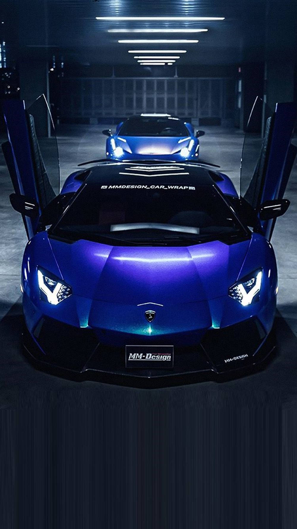 Lamborghini iPhone Blå Æstetik Biler Wallpapers