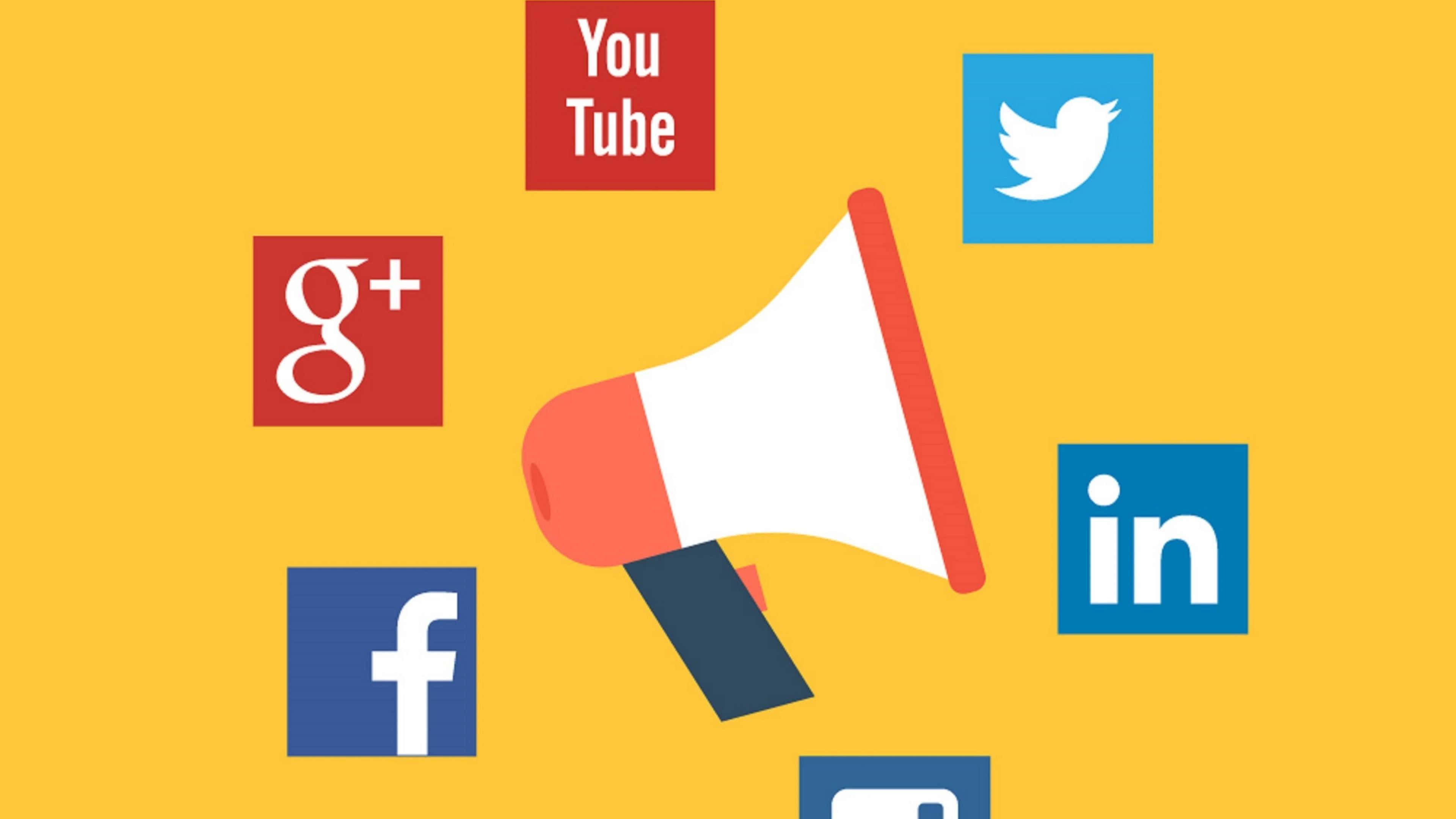 Landskab 4K Sociale Medier Gul Baggrund Wallpapers