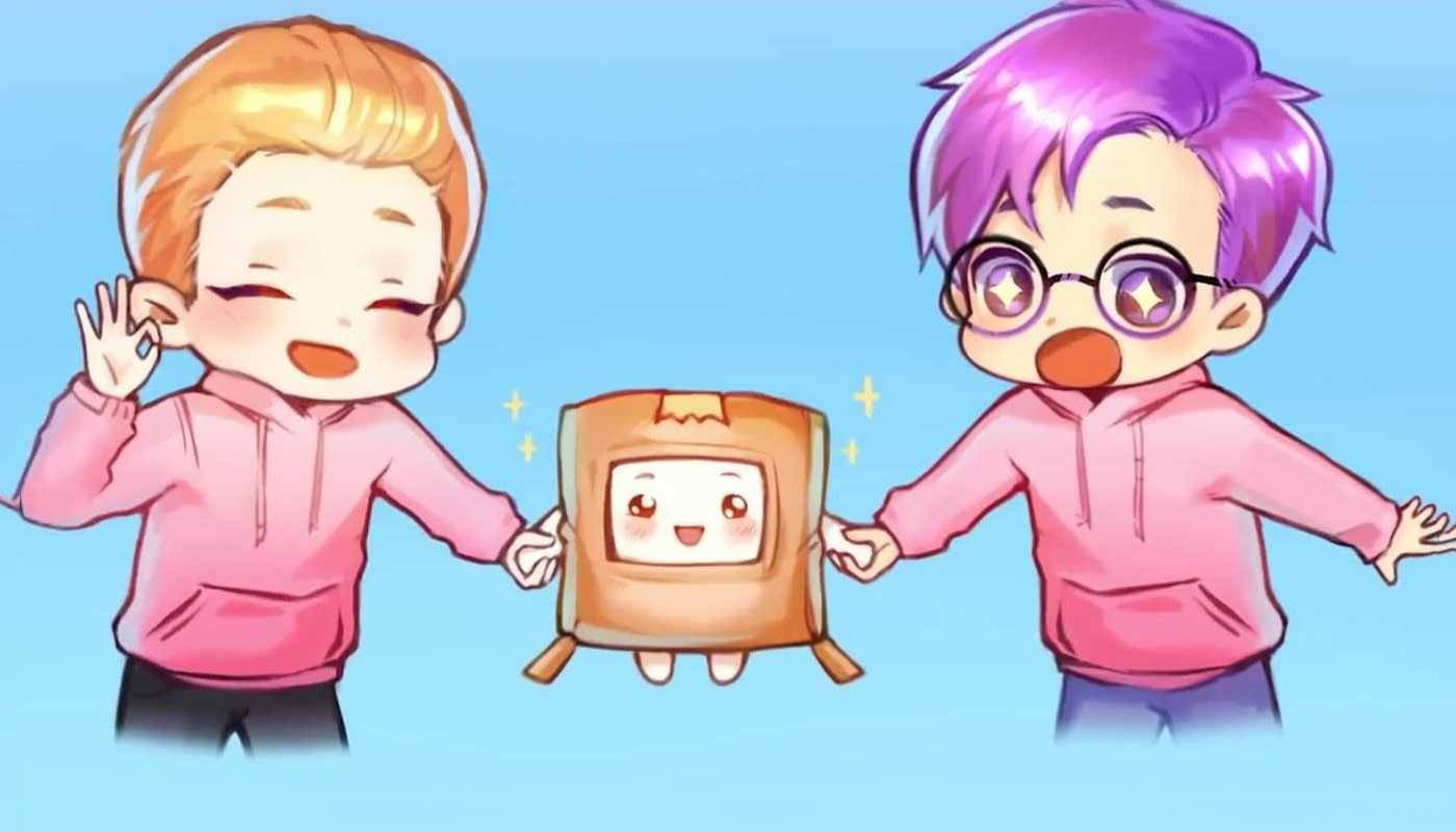 LankyBox Boxy Animeret Adam og Justin Wallpapers