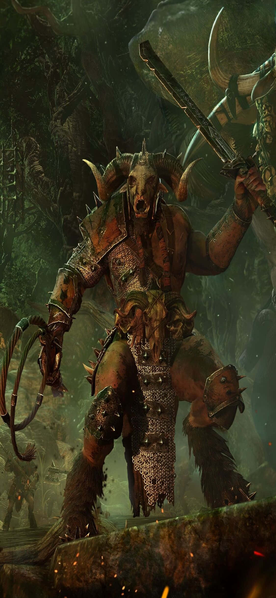 "Lås op for den spændende verden i Total War: Warhammer med den nyeste iPhone X" Wallpapers