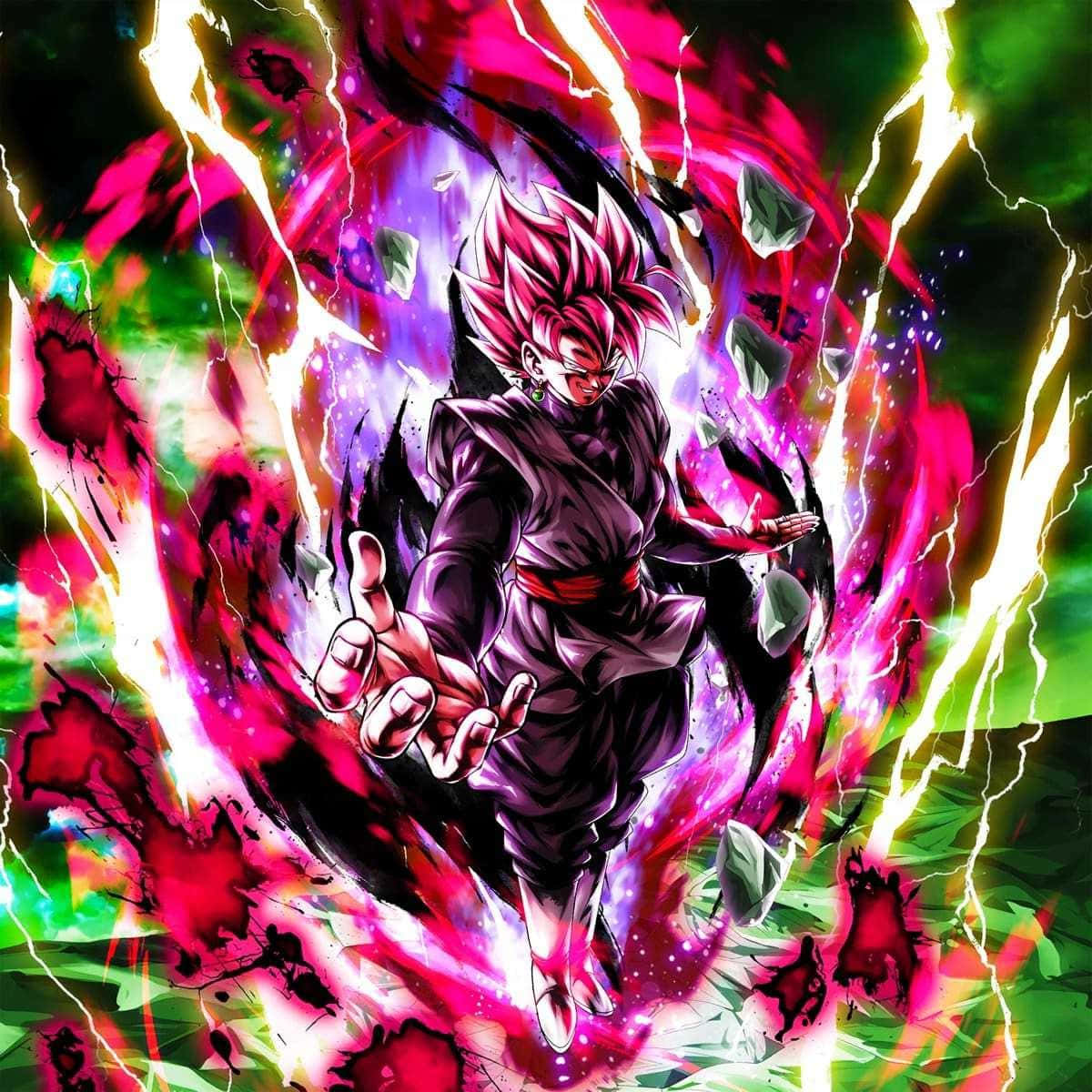 Lås op for den ultimative kraft hos Goku Black Wallpapers