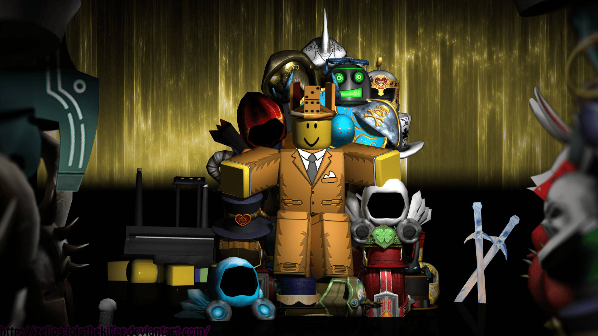 Lås op for din avatars potentiale med et elegant slips og jakkesæt i Roblox. Wallpapers