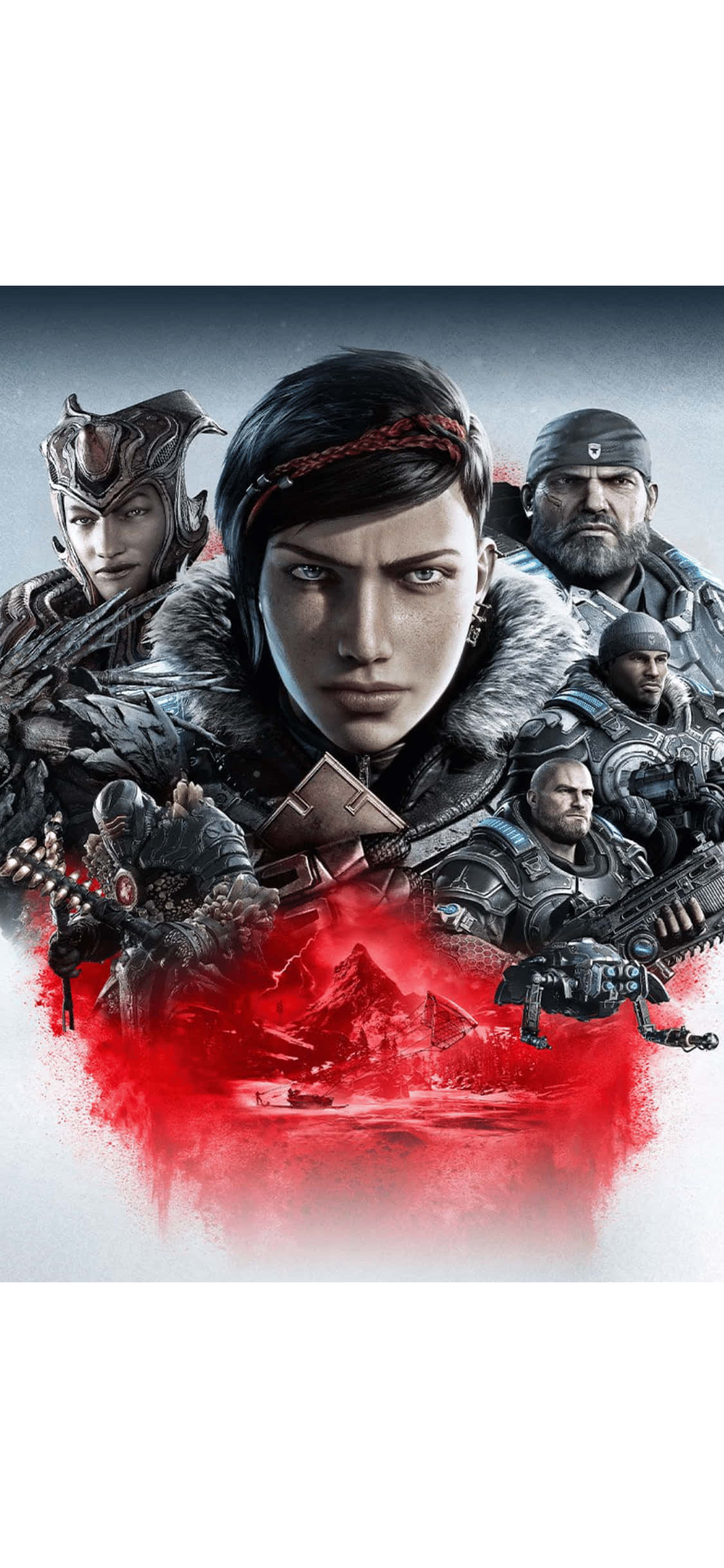 Lås op for et nyt niveau af action med iPhone X og Gears Of War 5 Wallpapers