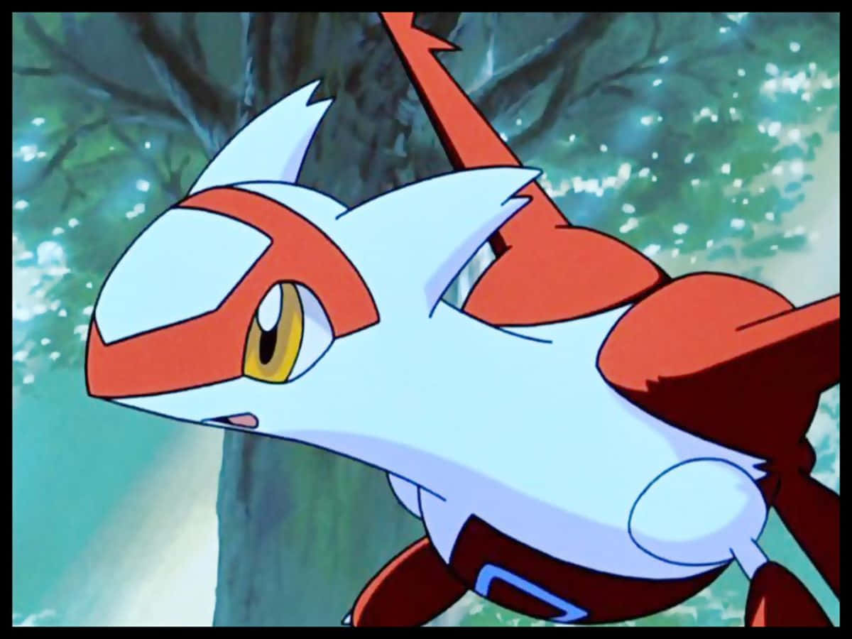 Latias med træ i baggrunden Wallpapers