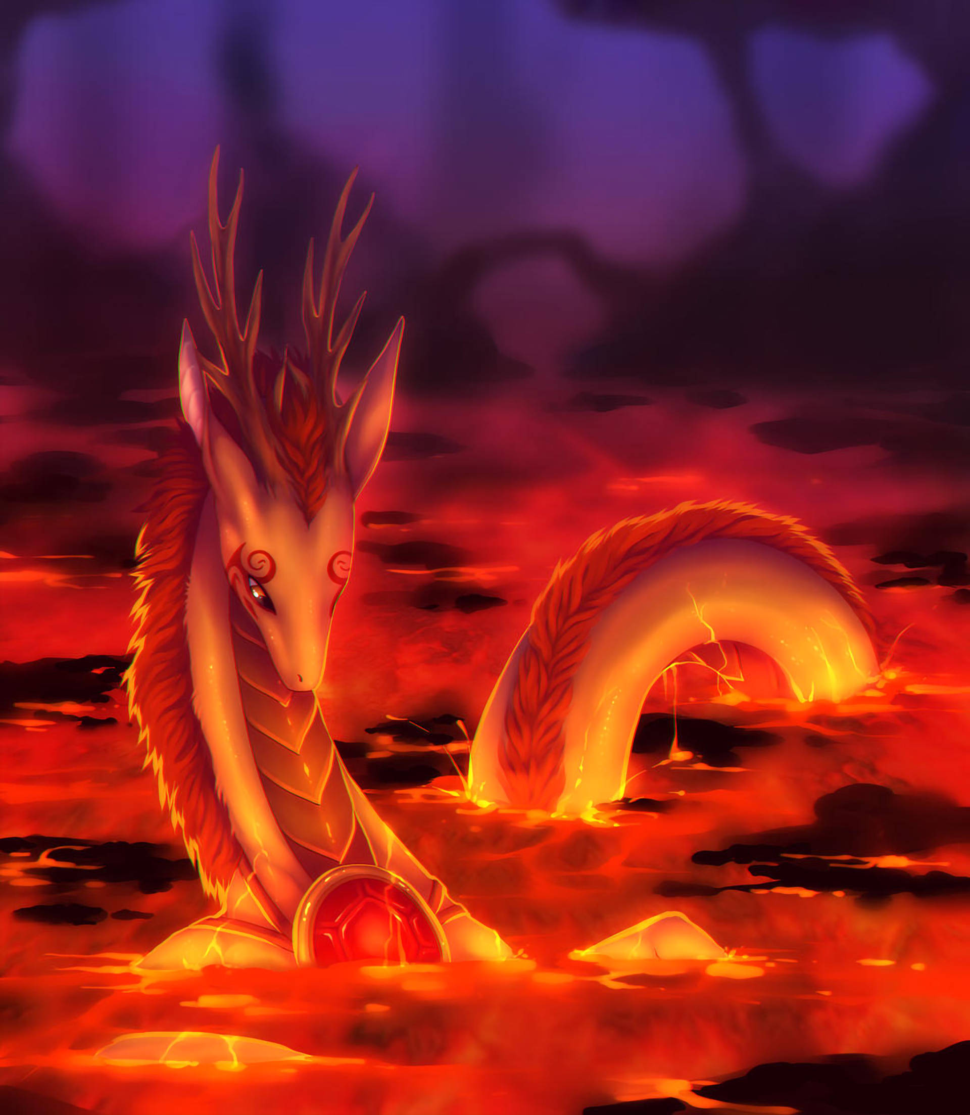 Lava Drage Slange Wallpapers