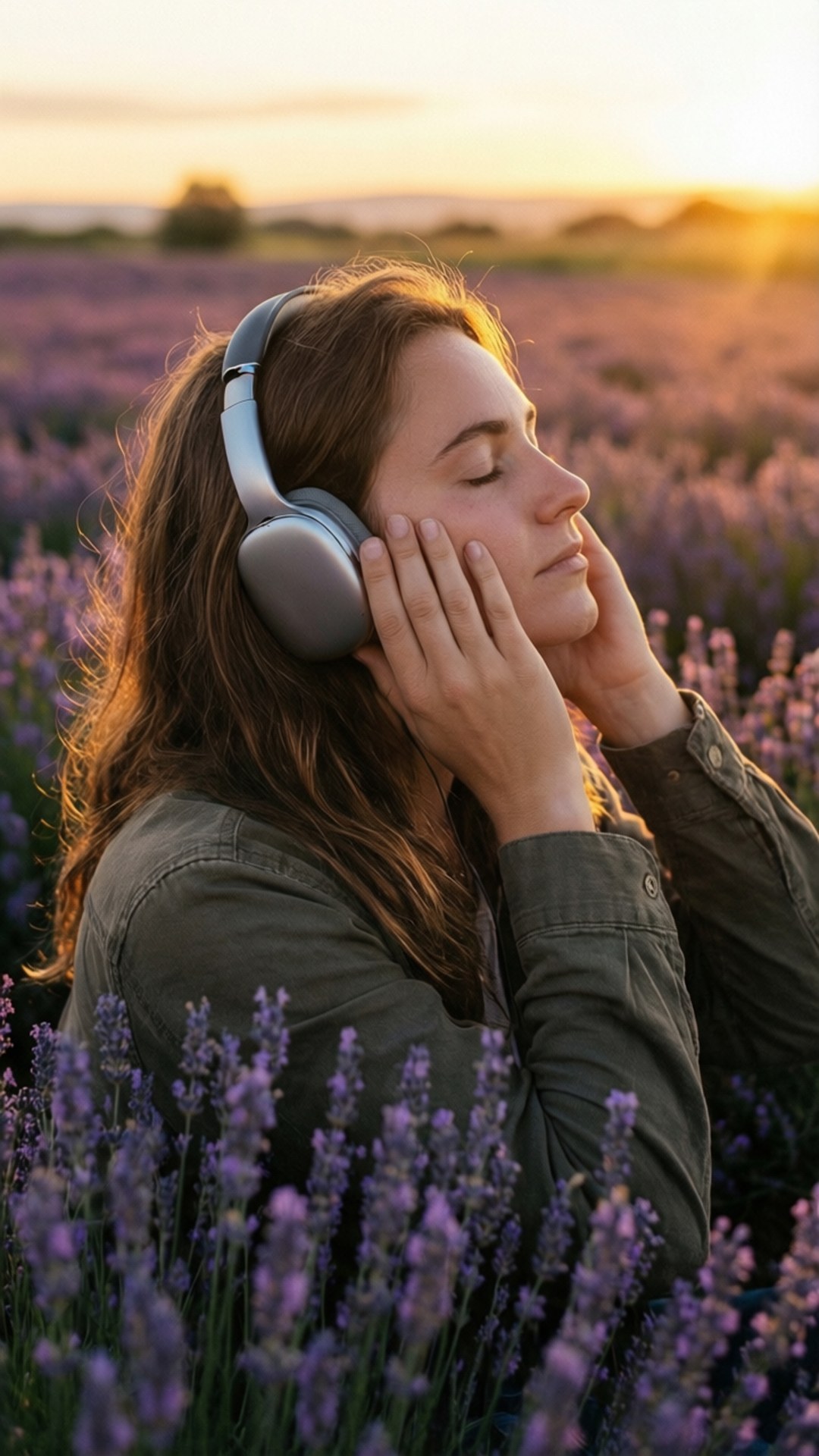 Lavendel Solnedgang Lytter Wallpapers
