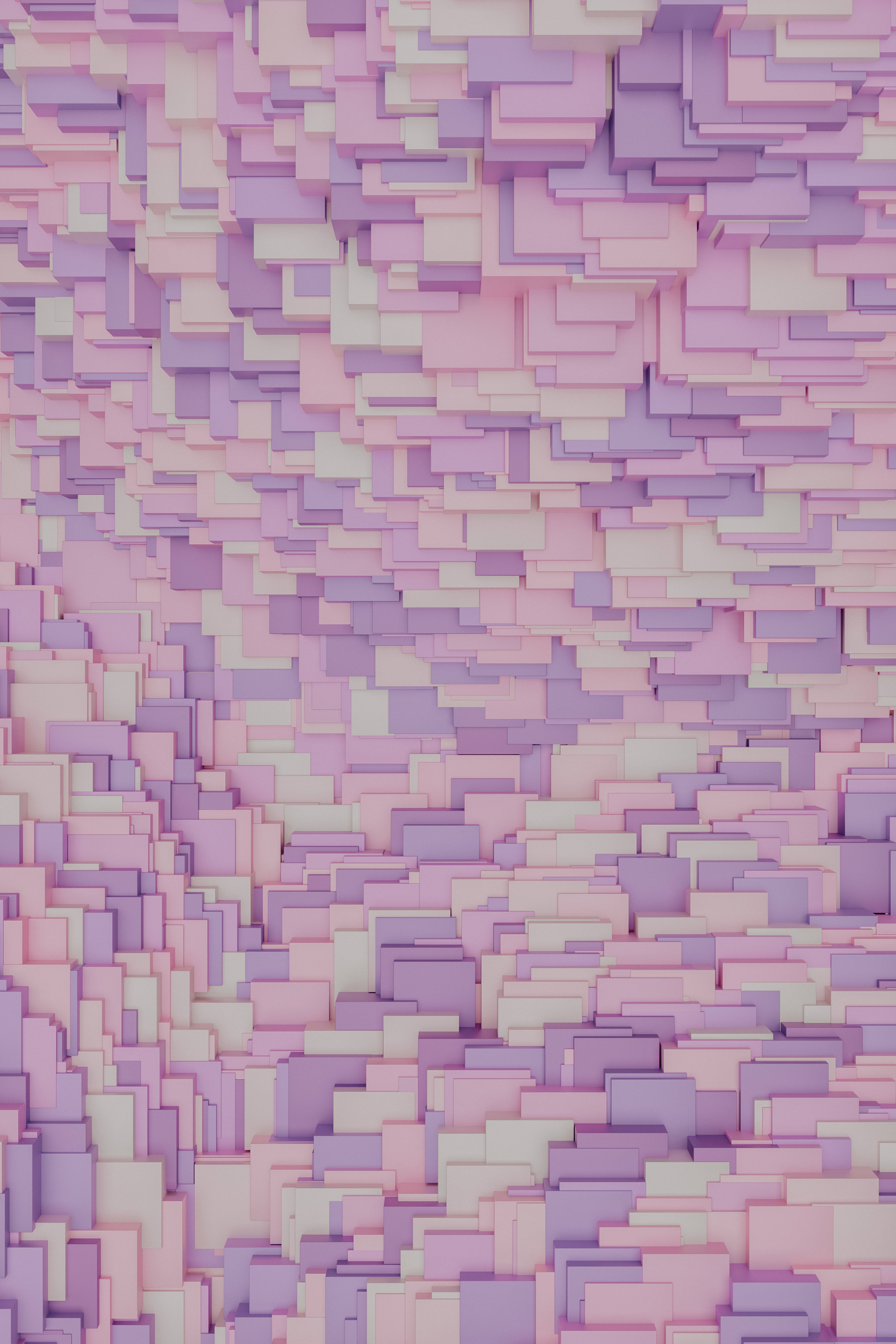 Lavendel æstetisk 3D blokke tekstur Wallpapers