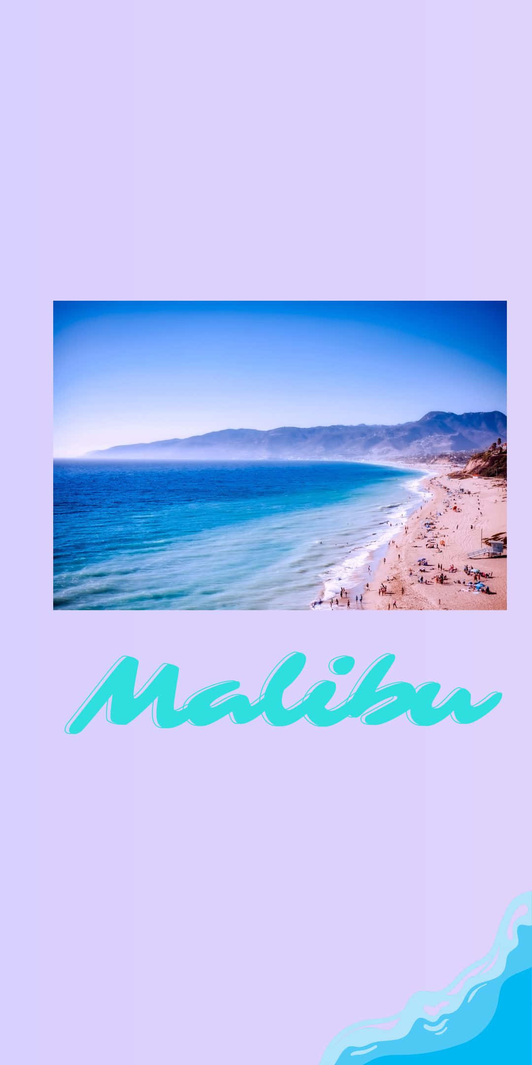 Lavendelstrand Pixel 3 Malibu Baggrund Wallpapers