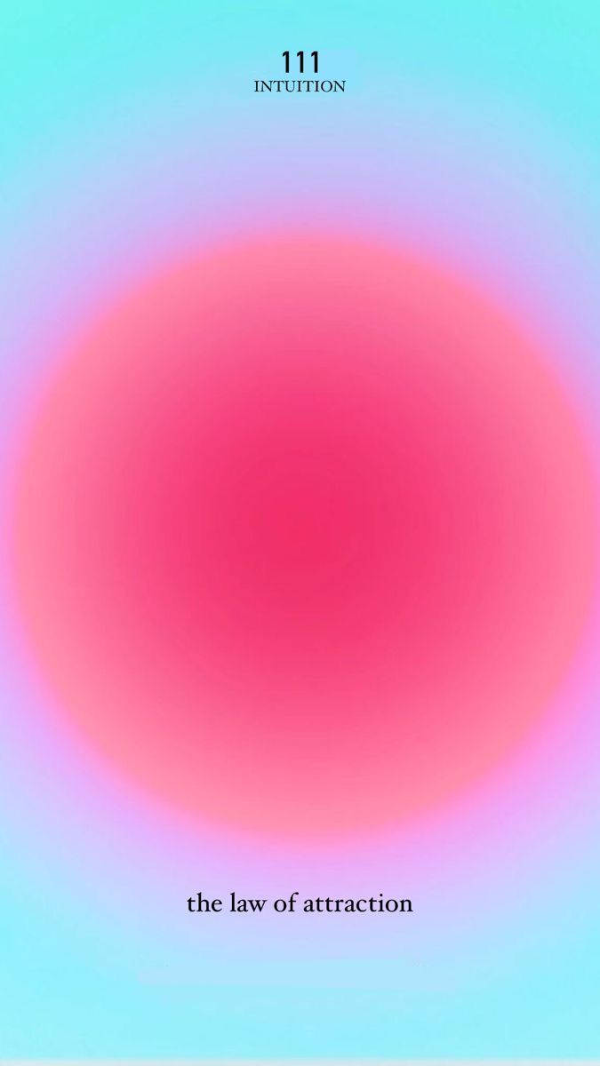 Law of Attraction Blå Aura Æstetik Wallpapers