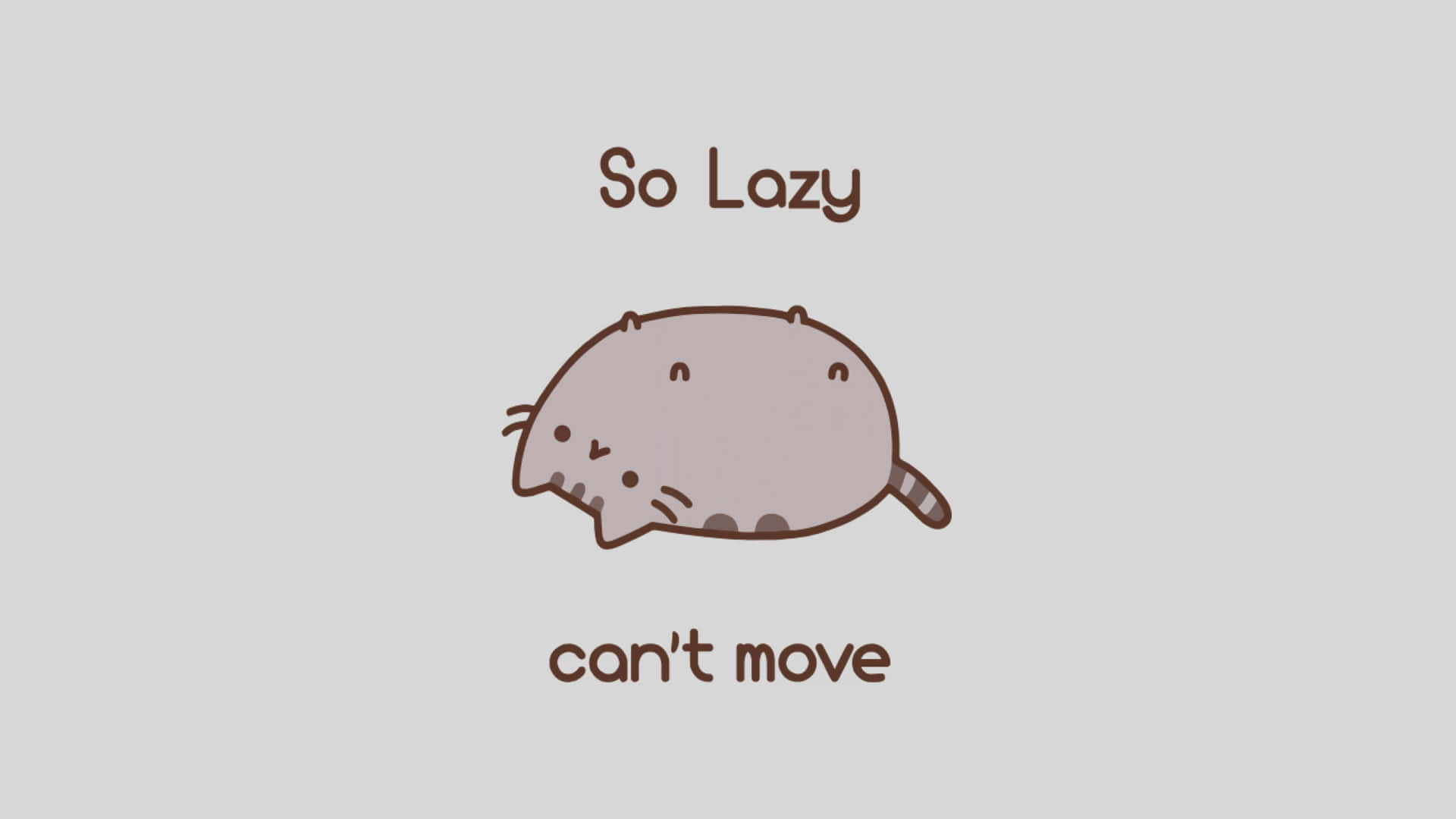 Lazy Kawaii Cat Meme Billede Wallpapers