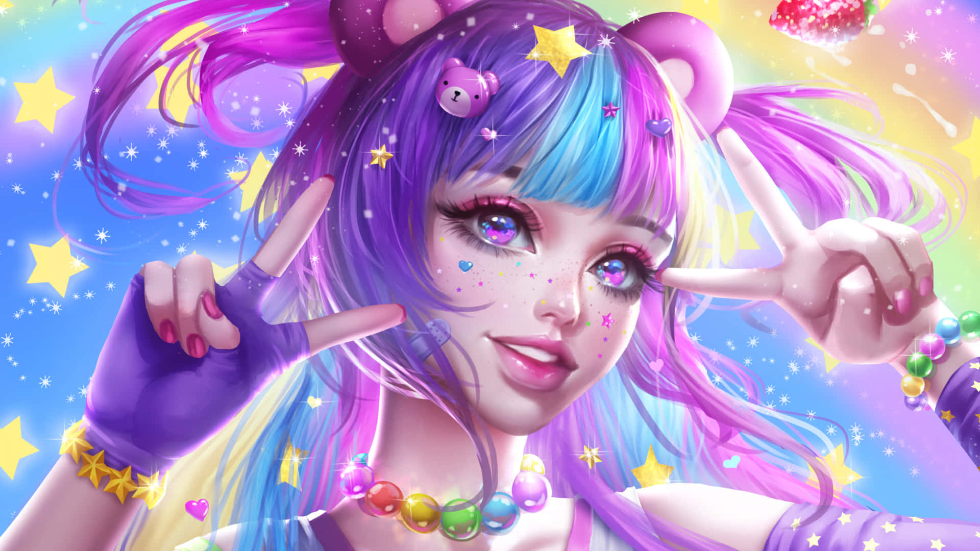 Legesyg animebaggrund Wallpapers