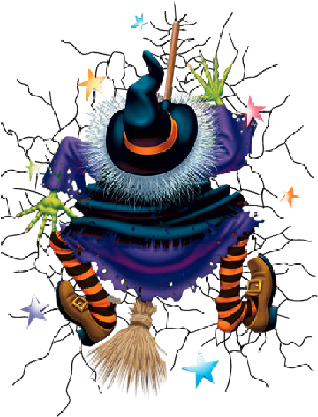 Legesyg heks fra Crash Halloween grafik Wallpapers