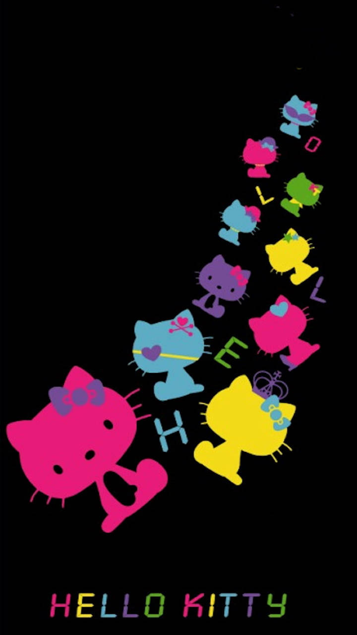 Legesyg og mystisk sort Hello Kitty Wallpapers