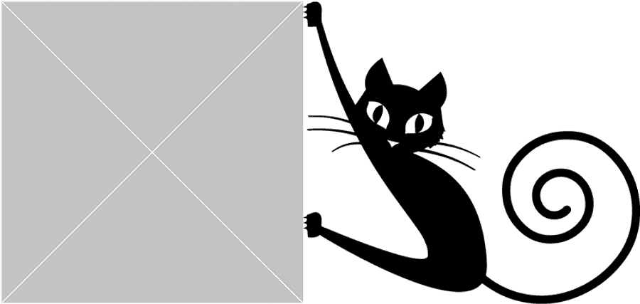 Legesyg sort kat silhouet Wallpapers