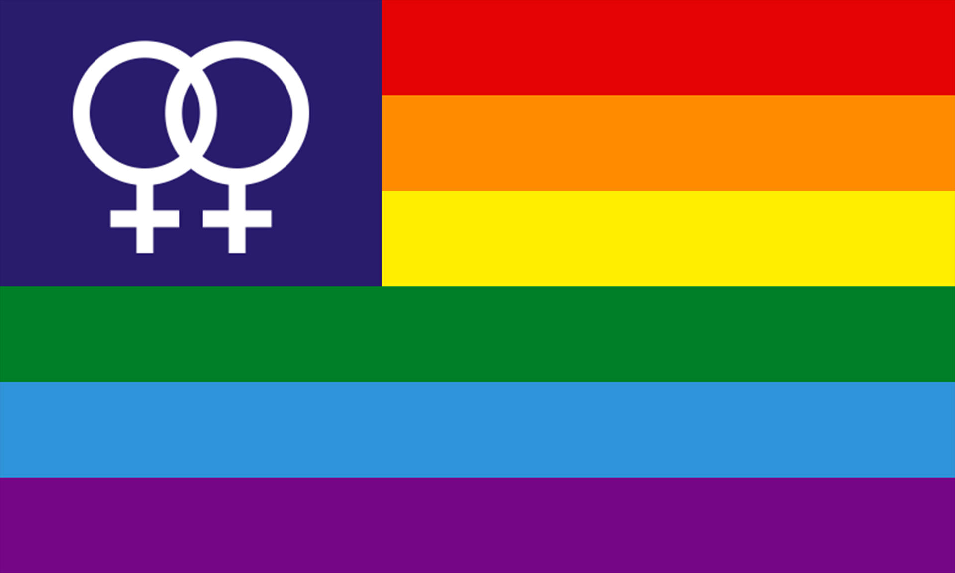 Lesbisk æstetisk dobbelt Venus-flag Wallpapers