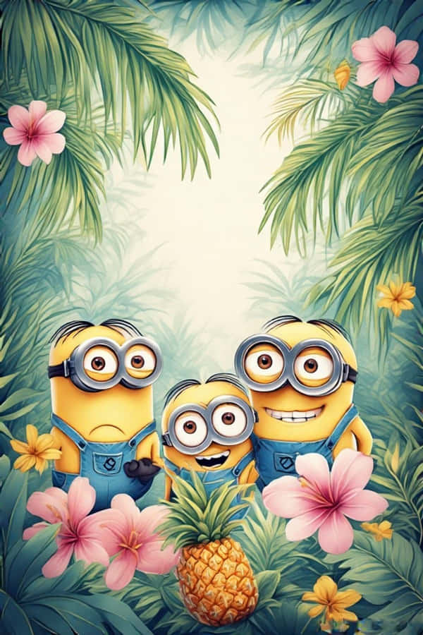 Levende 4K Minions Tropisk Jungle Wallpapers