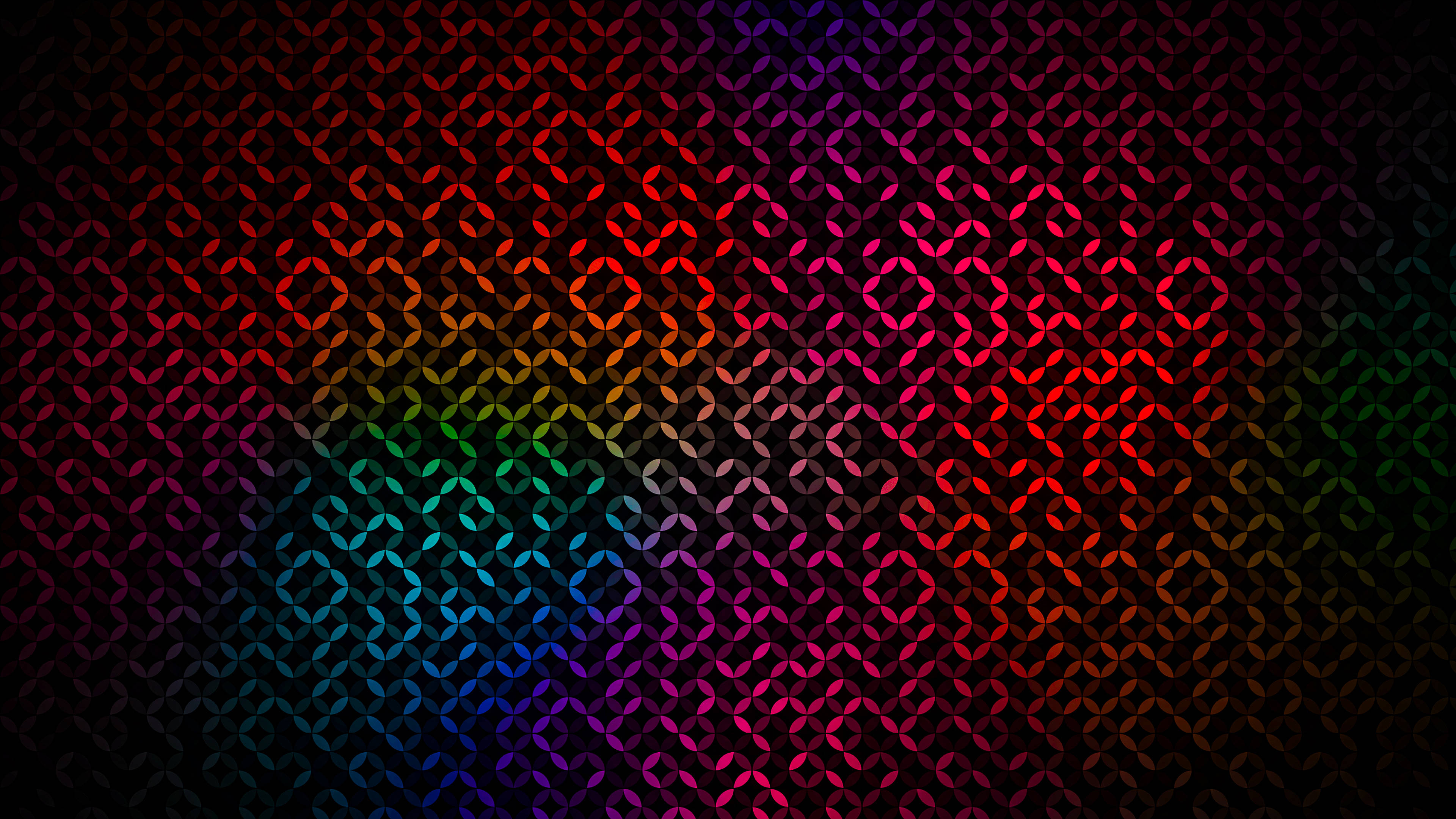 Levende abstrakt kunst i kølige toner Wallpapers