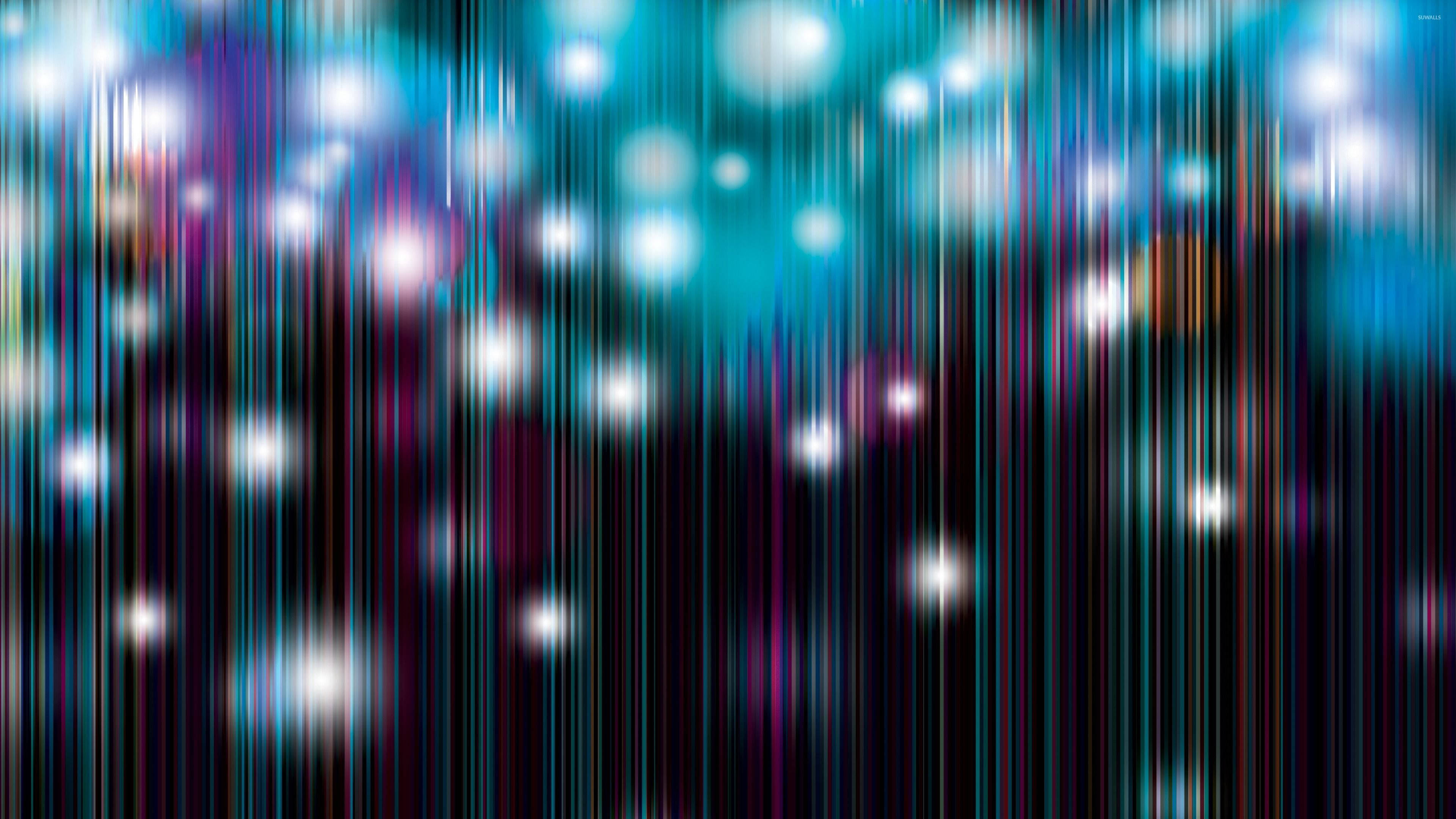 Levende blå glitch Wallpapers