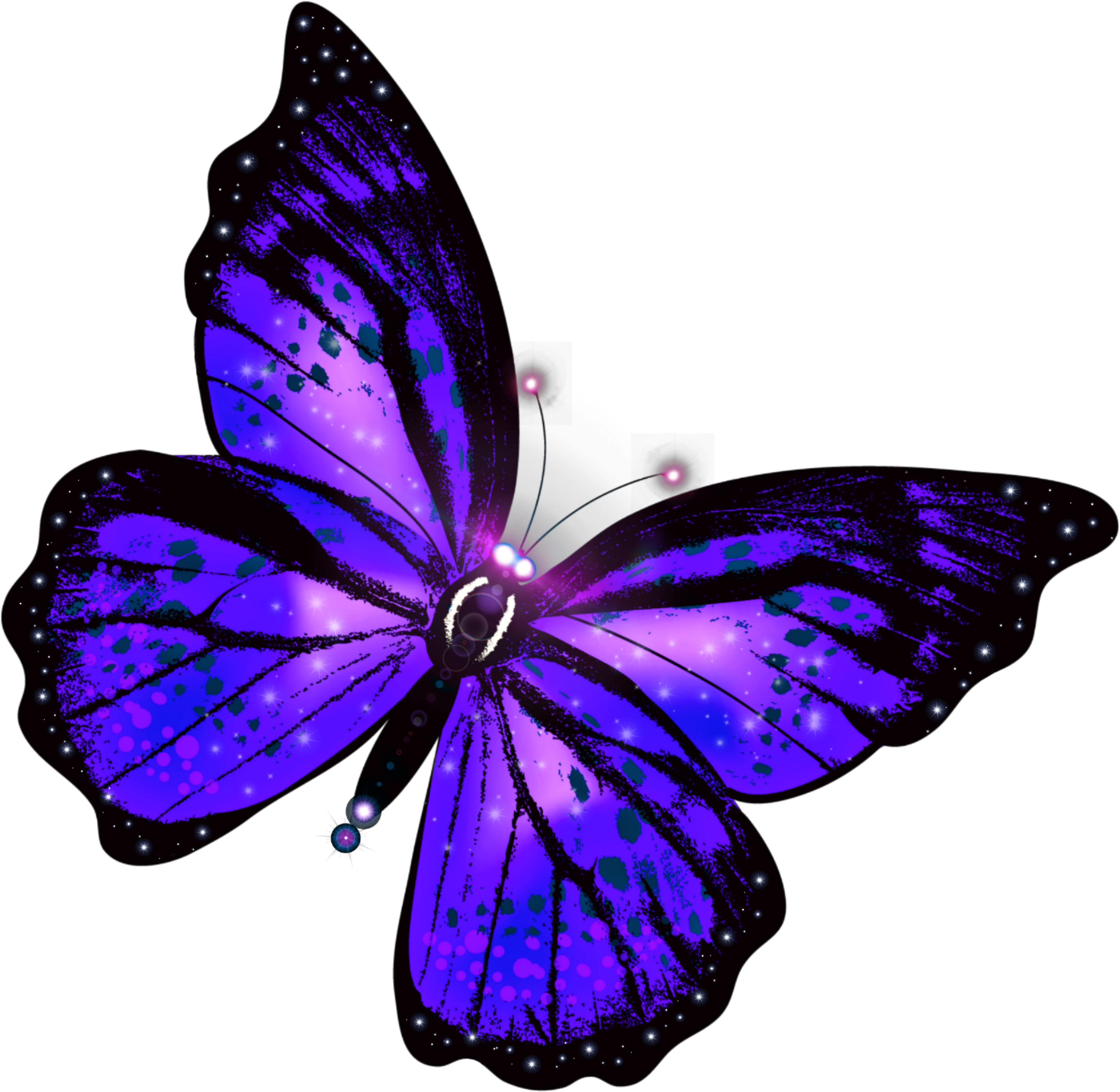 Levende lilla sommerfugleillustration Wallpapers