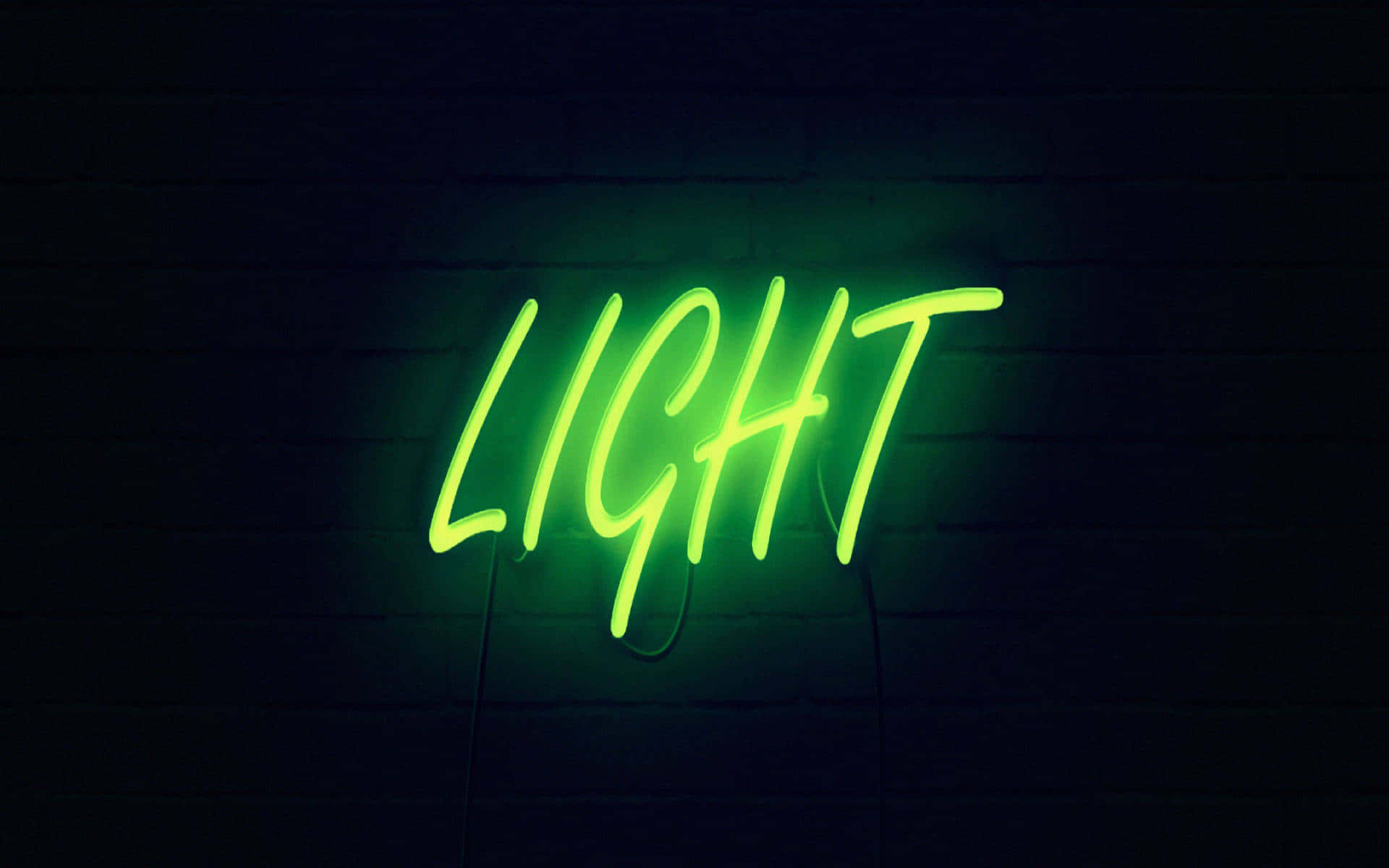 Levende neon grøn æstetisk baggrund Wallpapers