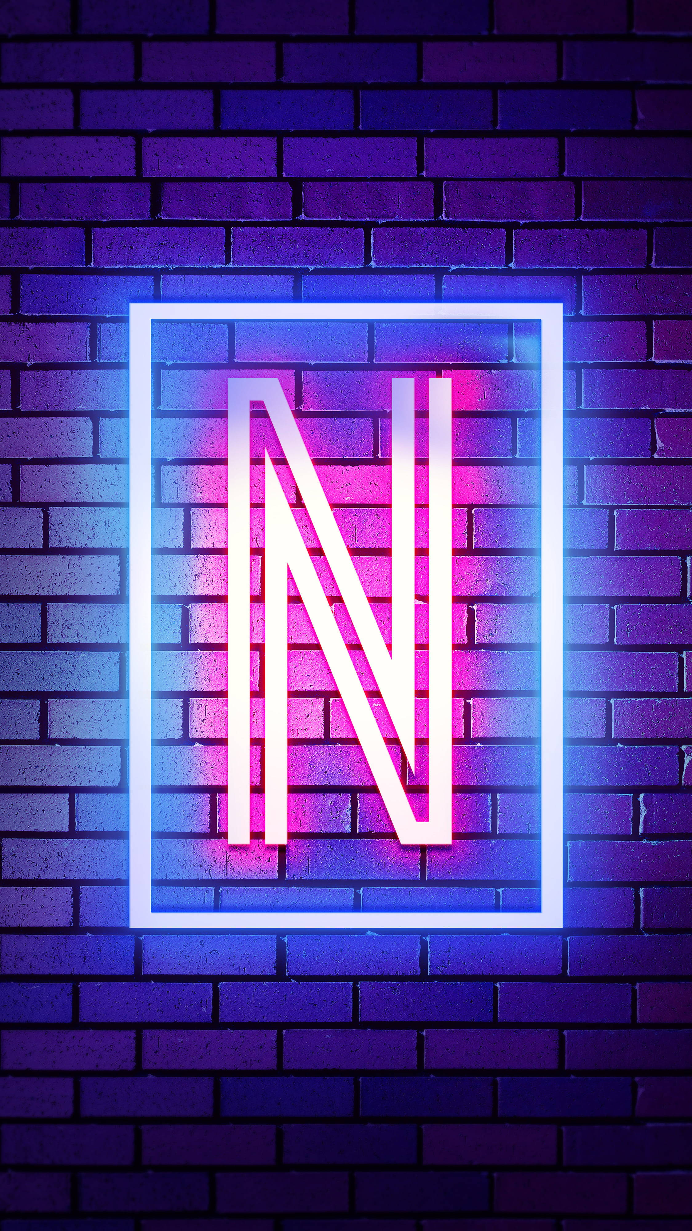 Levende Neonbogstav N Wallpapers