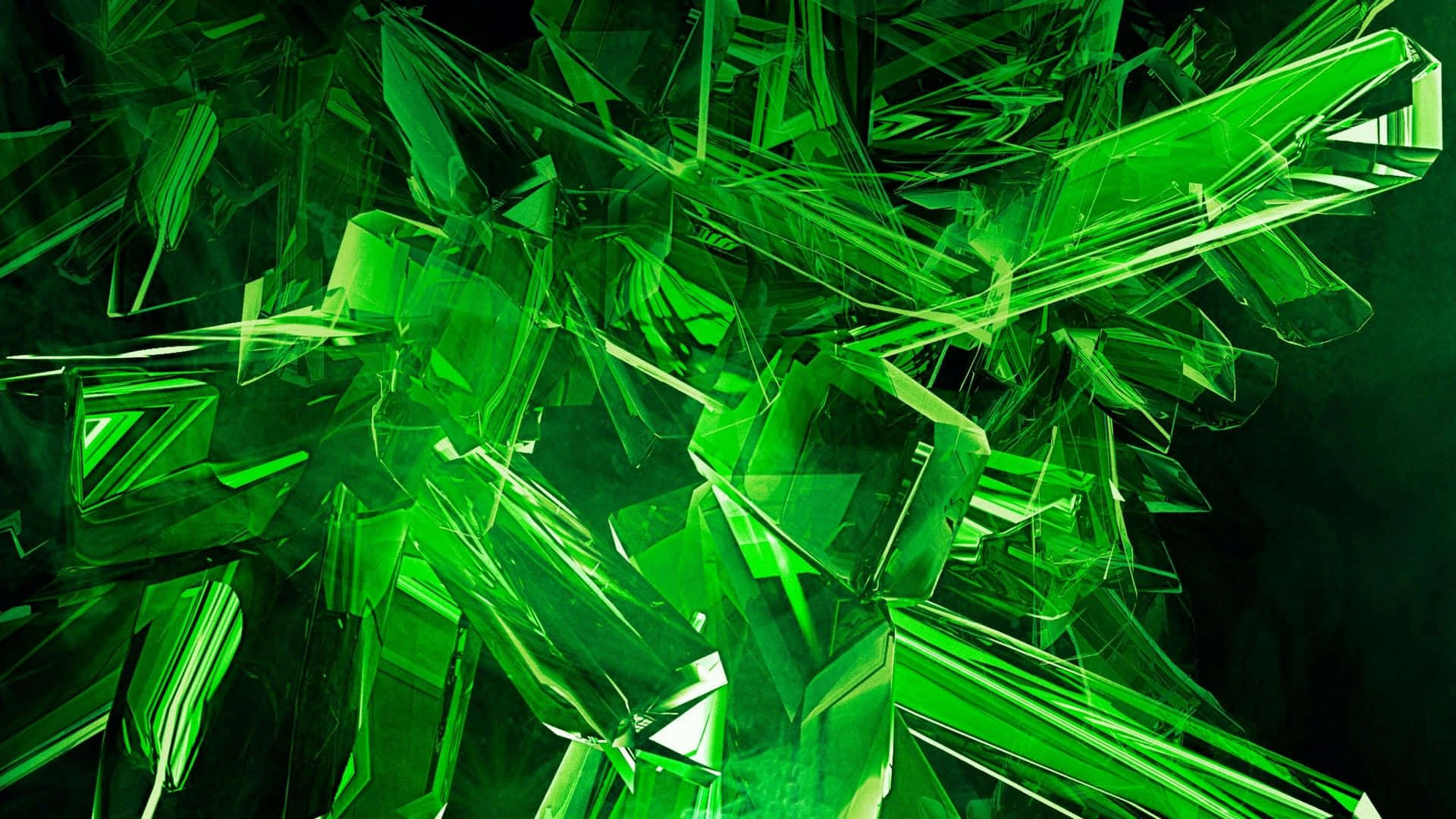 Levende neongrøn æstetisk baggrund Wallpapers
