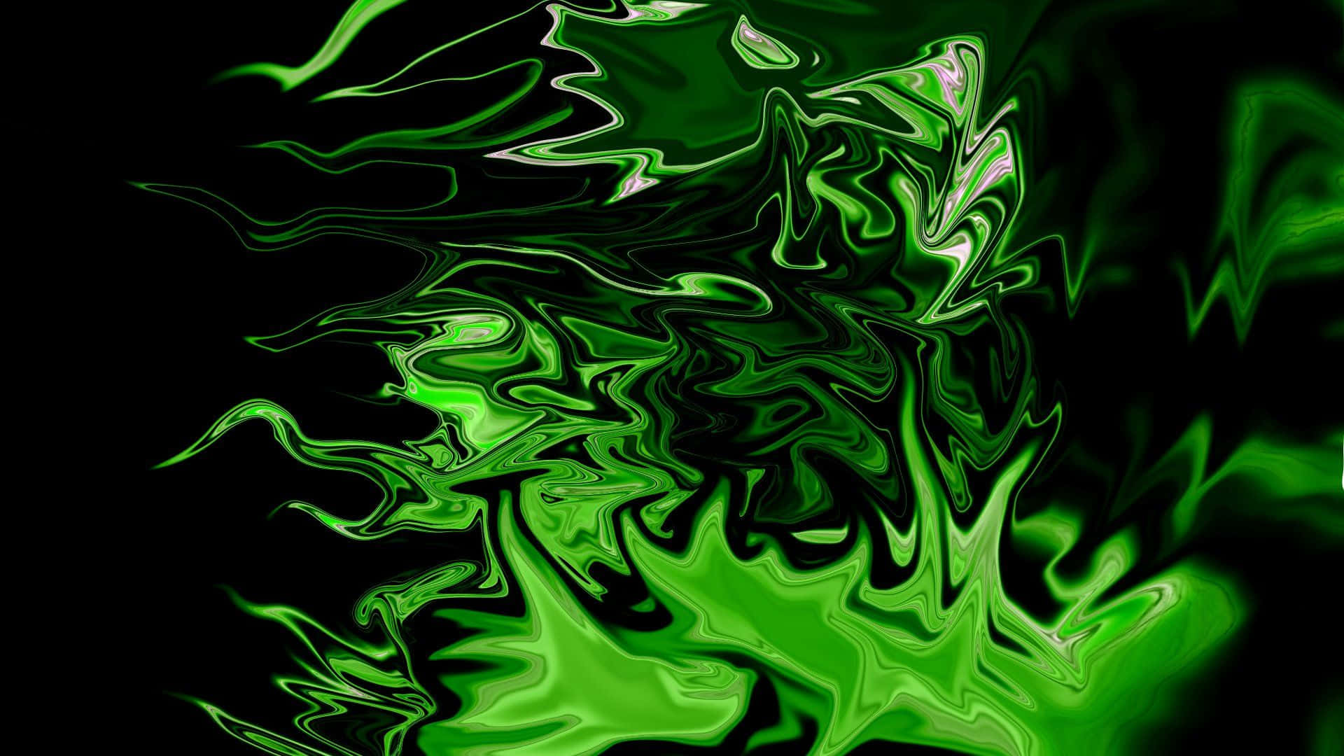 Levende neongrøn æstetisk baggrund Wallpapers