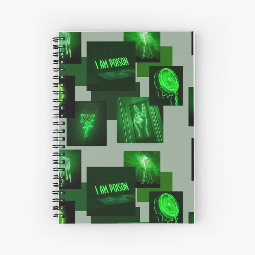 Levende neongrøn æstetisk baggrund Wallpapers
