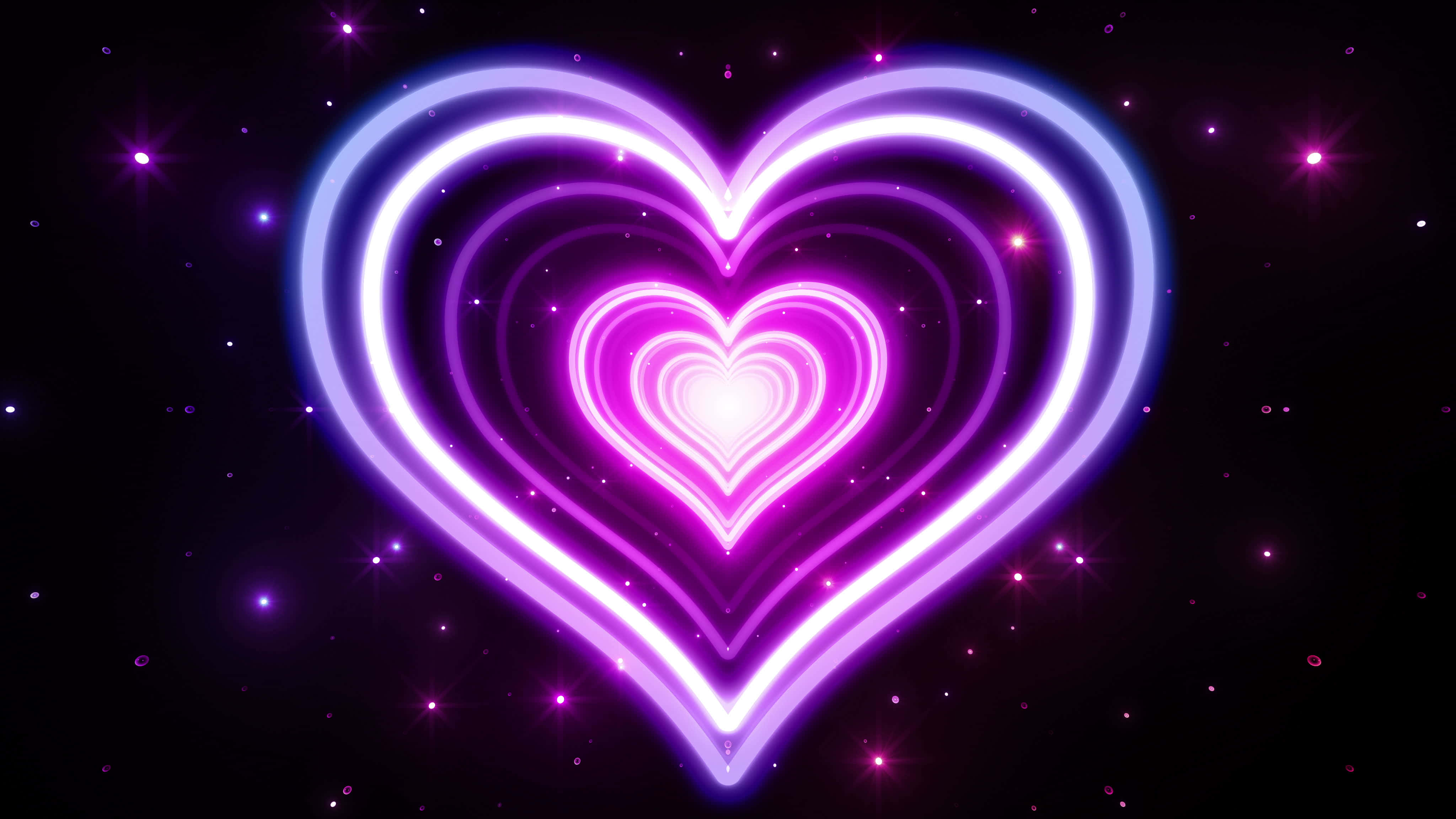Levende neonlilla nuancer oplyser mørket Wallpapers