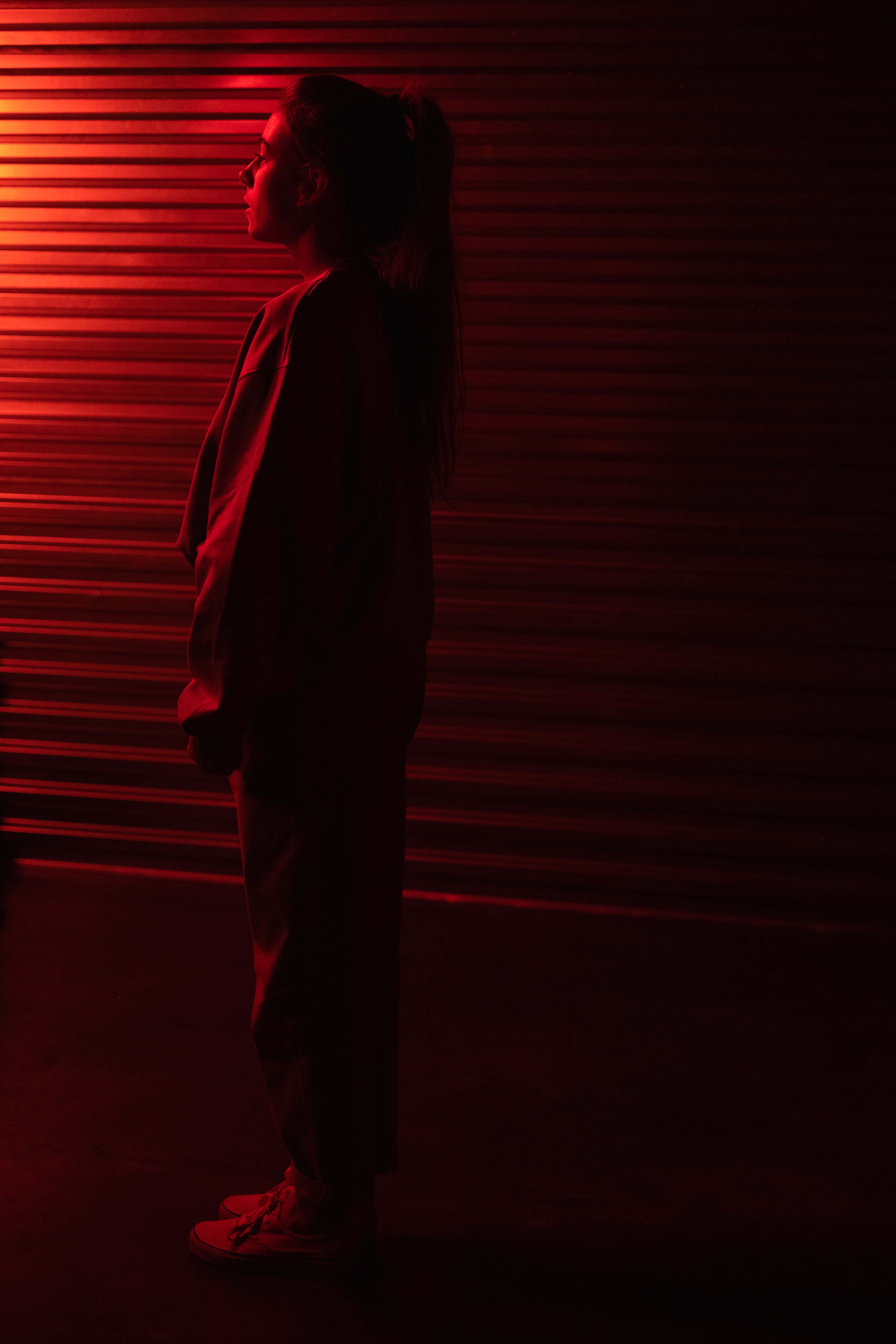 Levende Neonlys Rød Spektrum Wallpapers