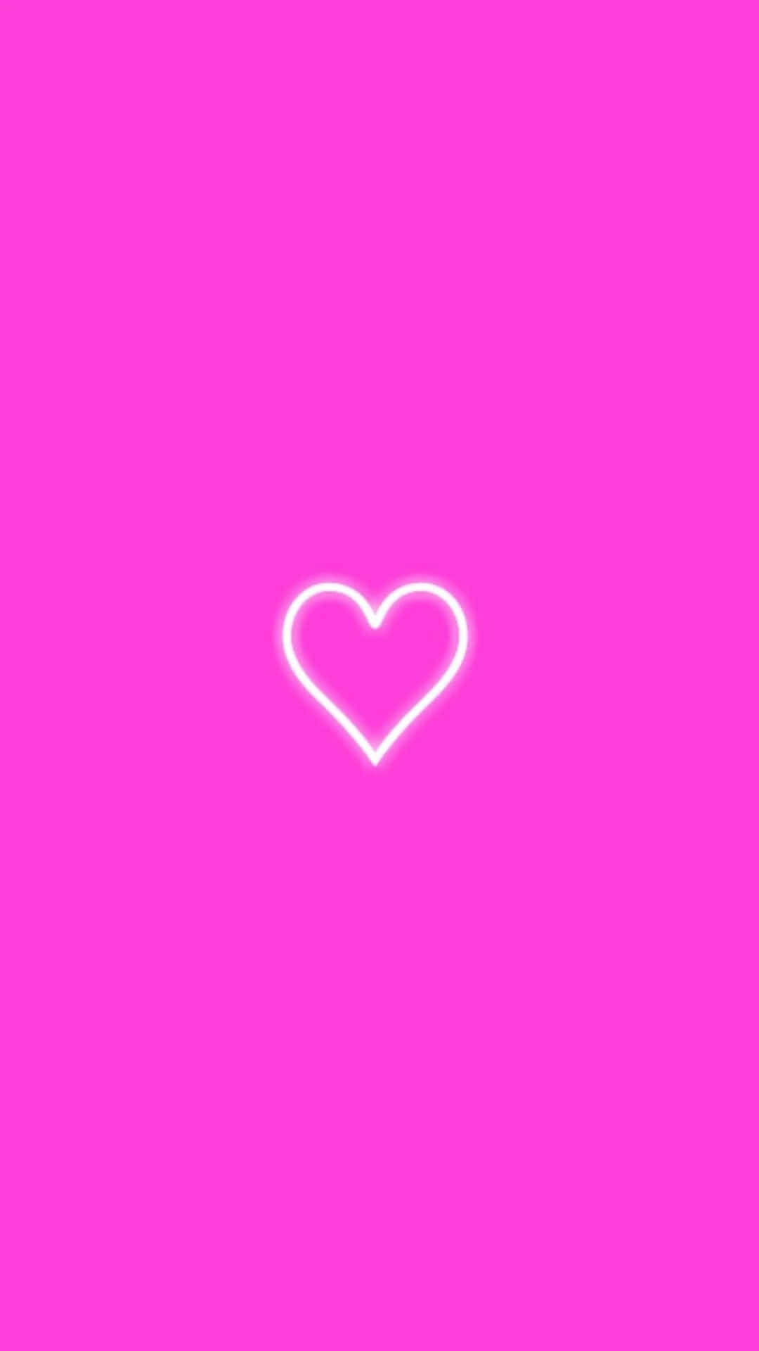 Levende neonlys i en lyserød drøm Wallpapers
