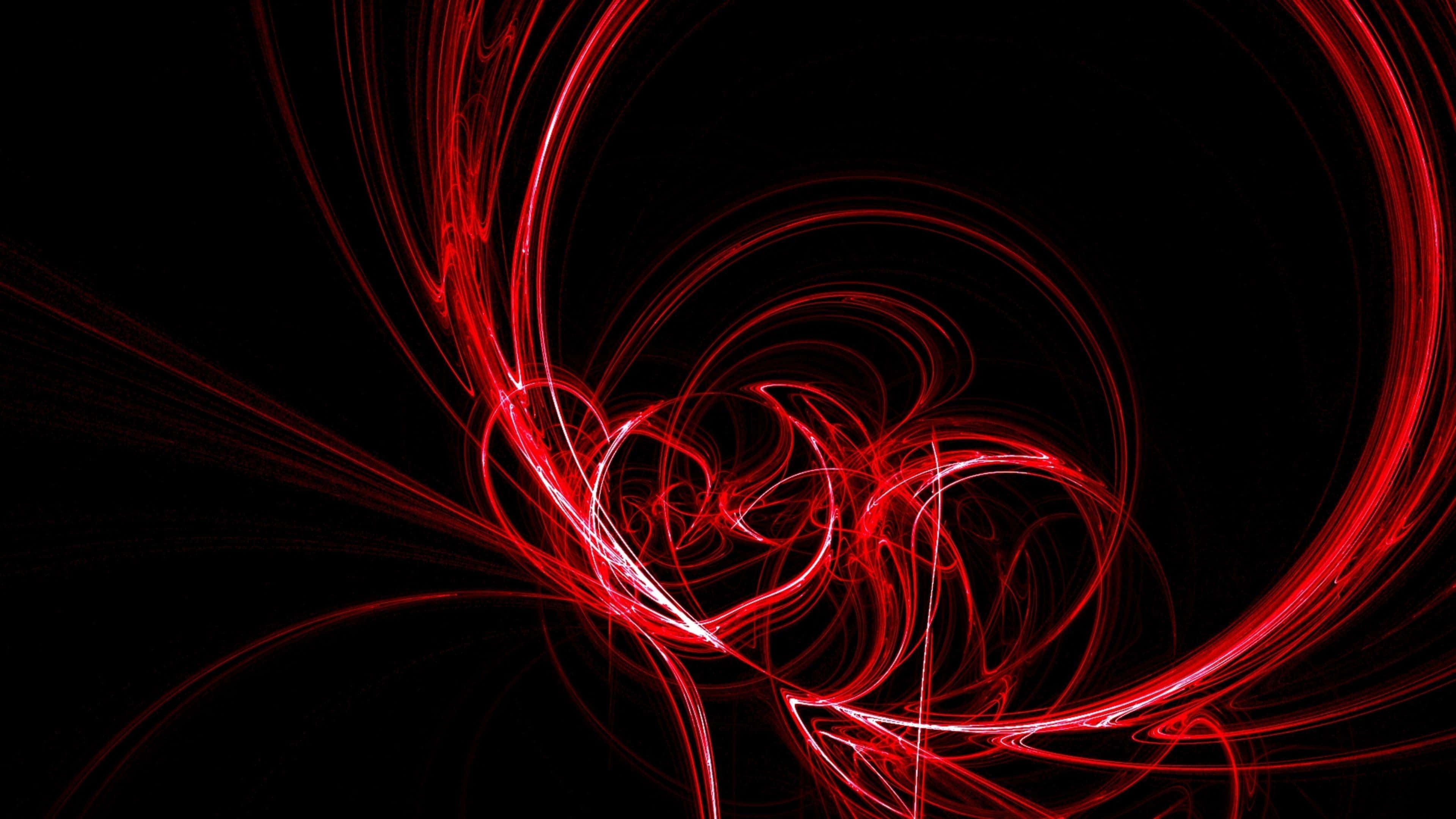 Levende neonlys rød baggrund Wallpapers
