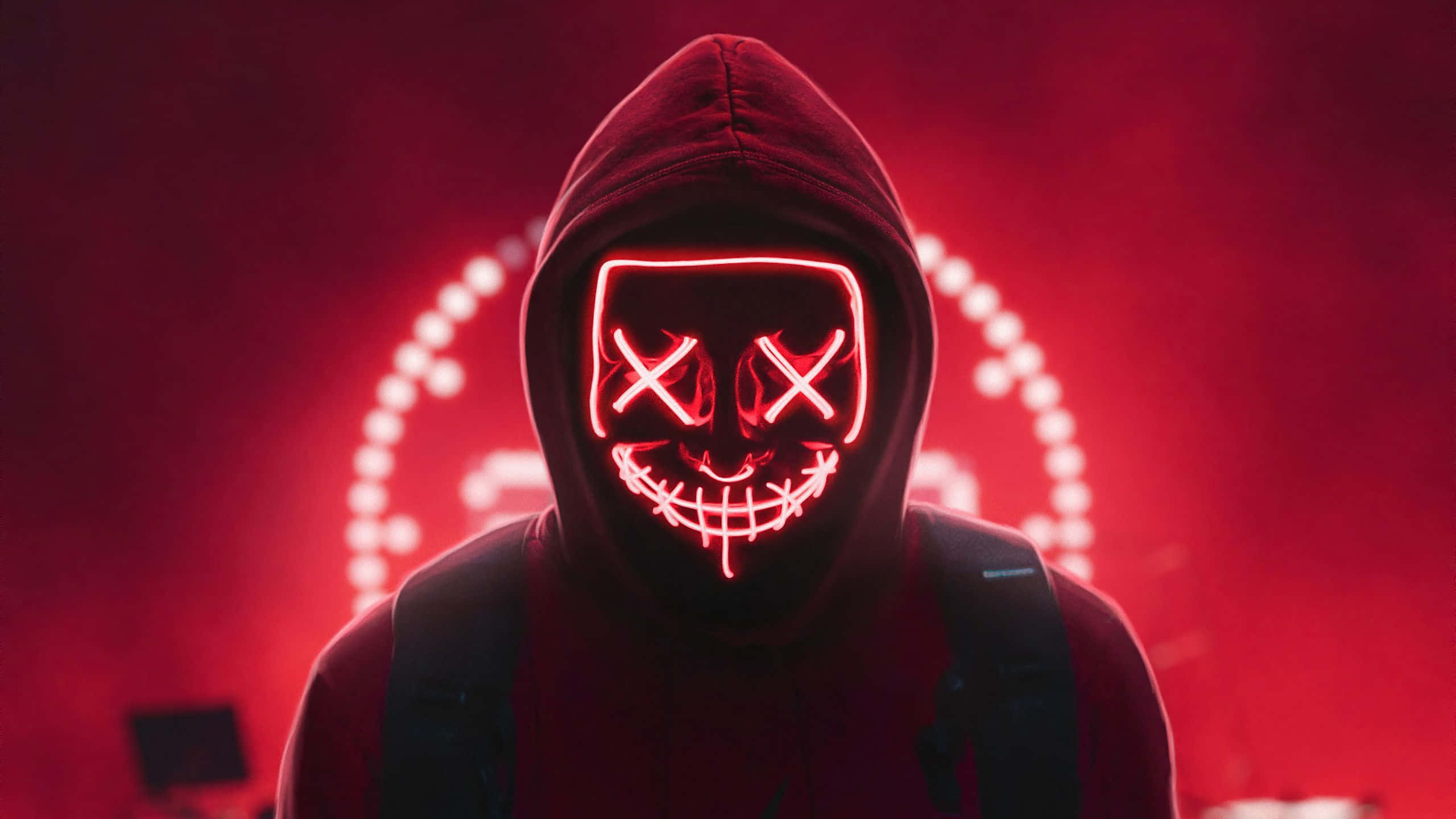 Levende neonrød baggrund Wallpapers