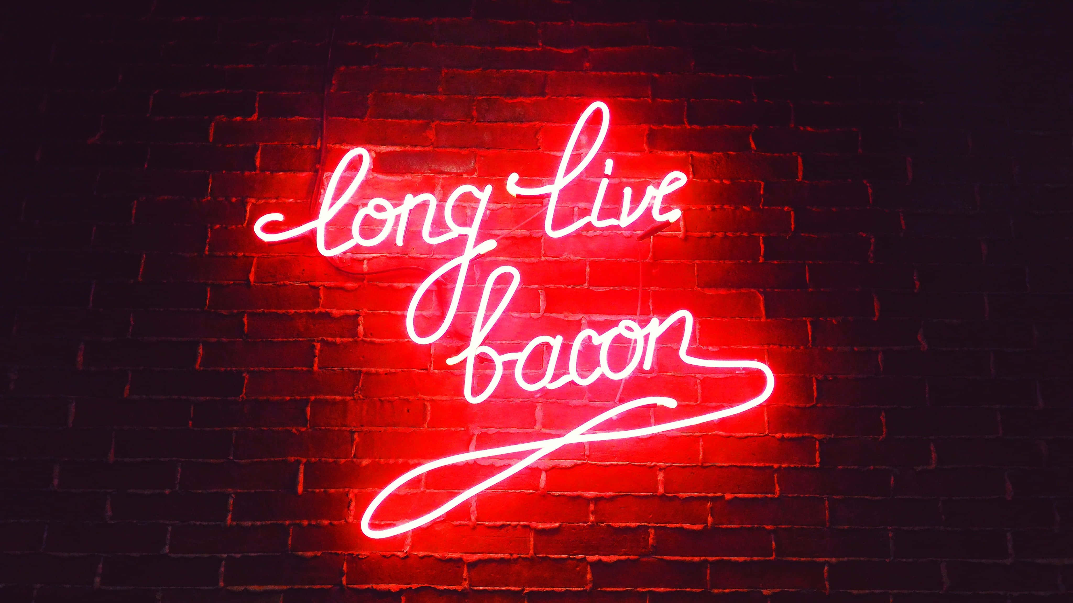 Levende Neonrød Baggrund Wallpapers