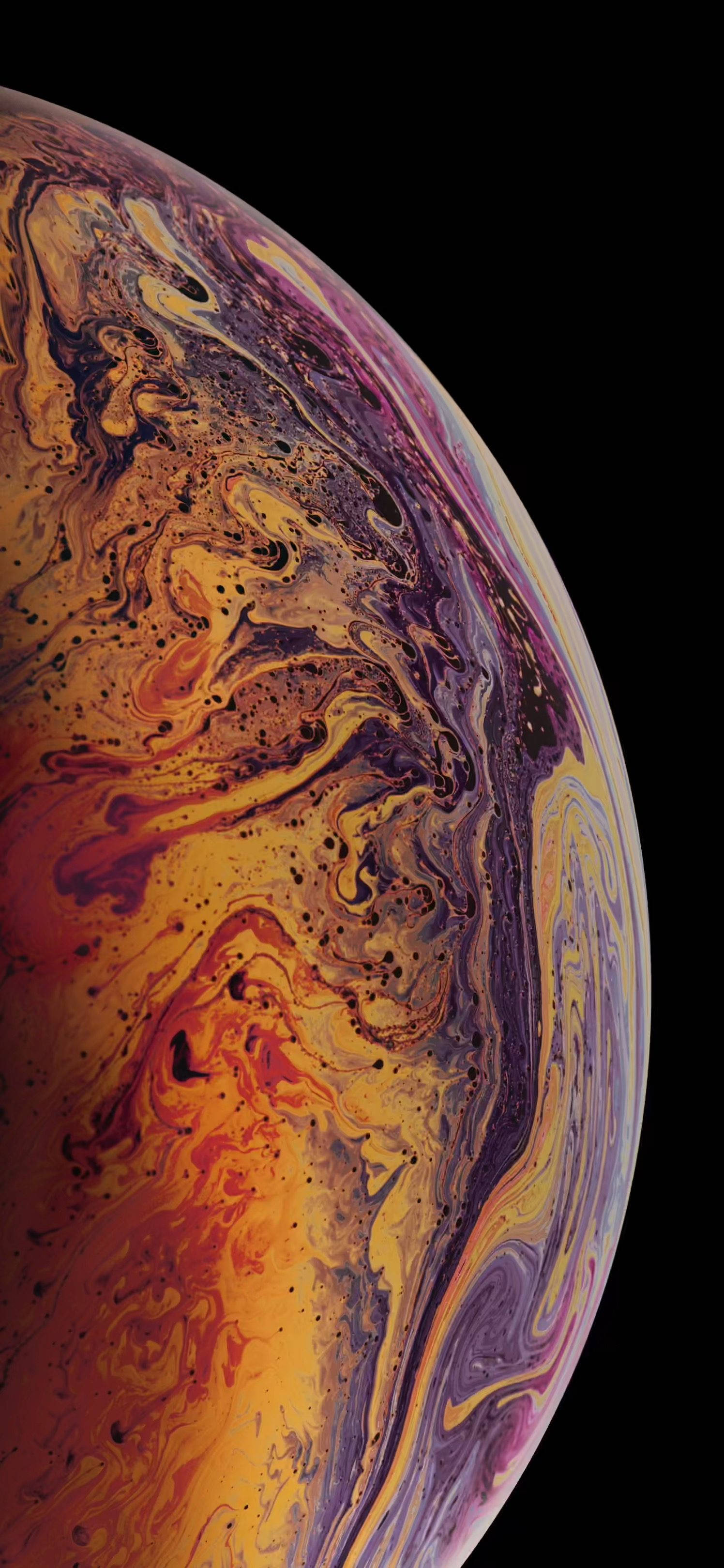 Levende og Abstrakt Farvet Baggrund på iPhone XS Skærm Wallpapers